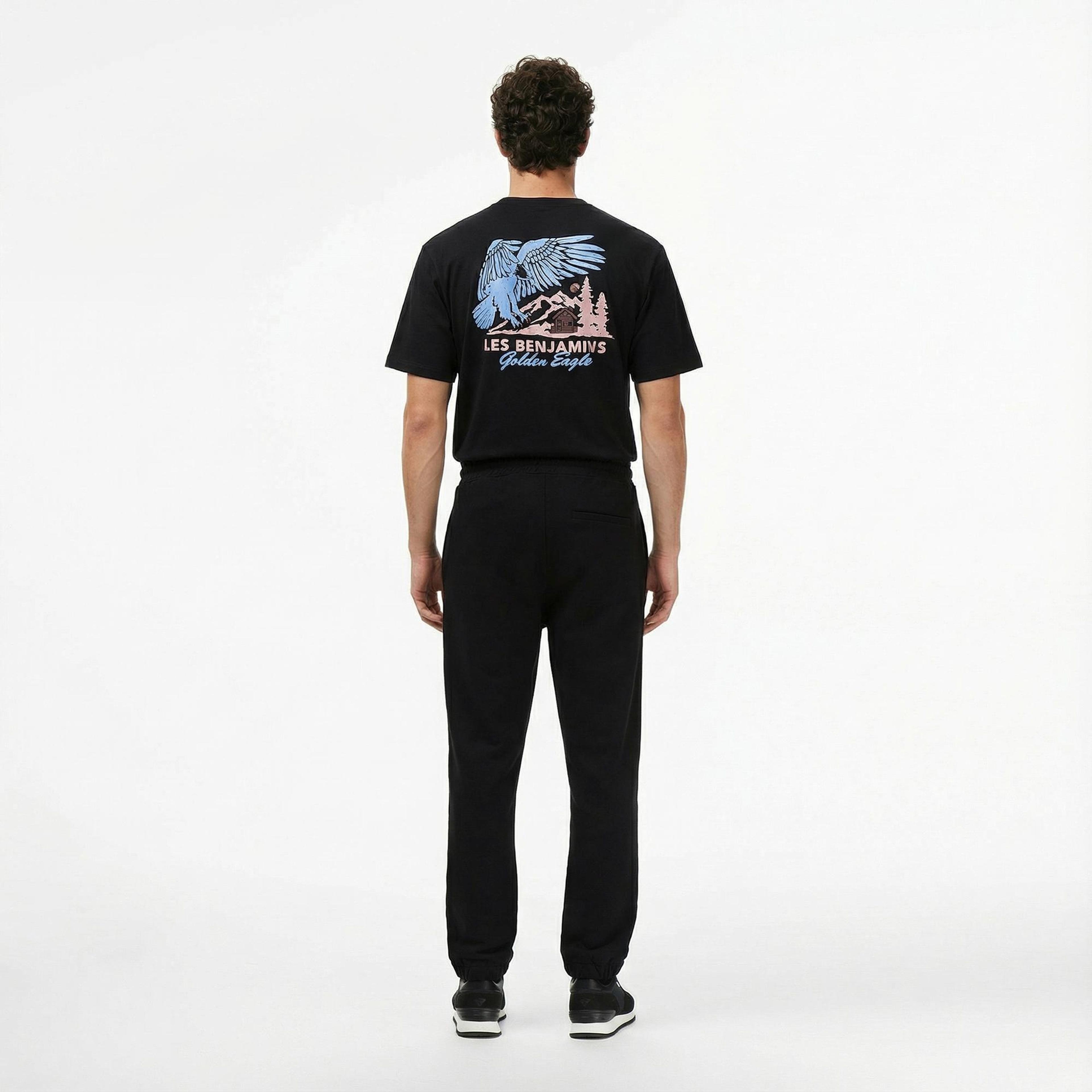 Les Benjamins 014 Erkek Siyah Eşofman Altı