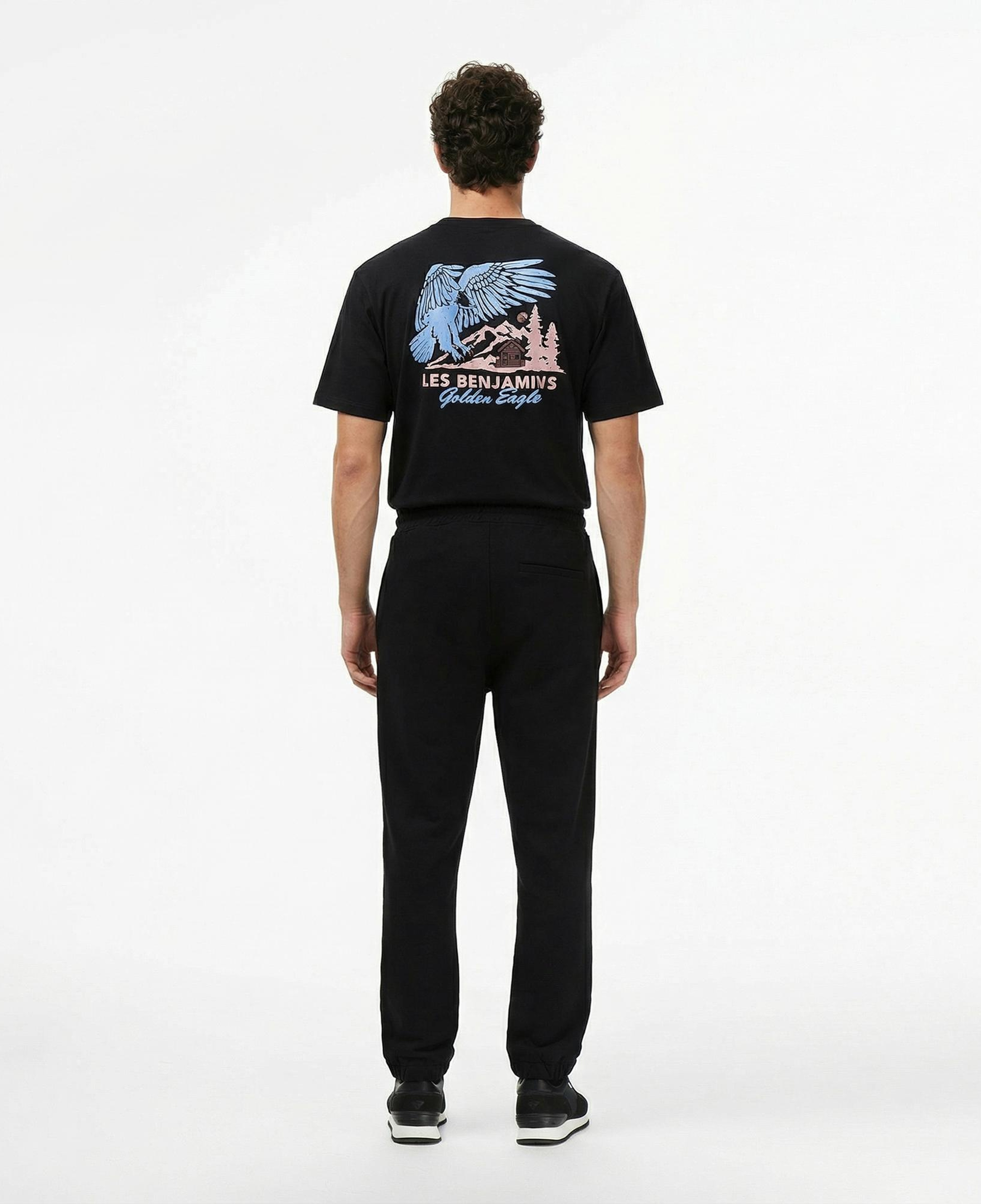 Les Benjamins 014 Erkek Siyah Eşofman Altı