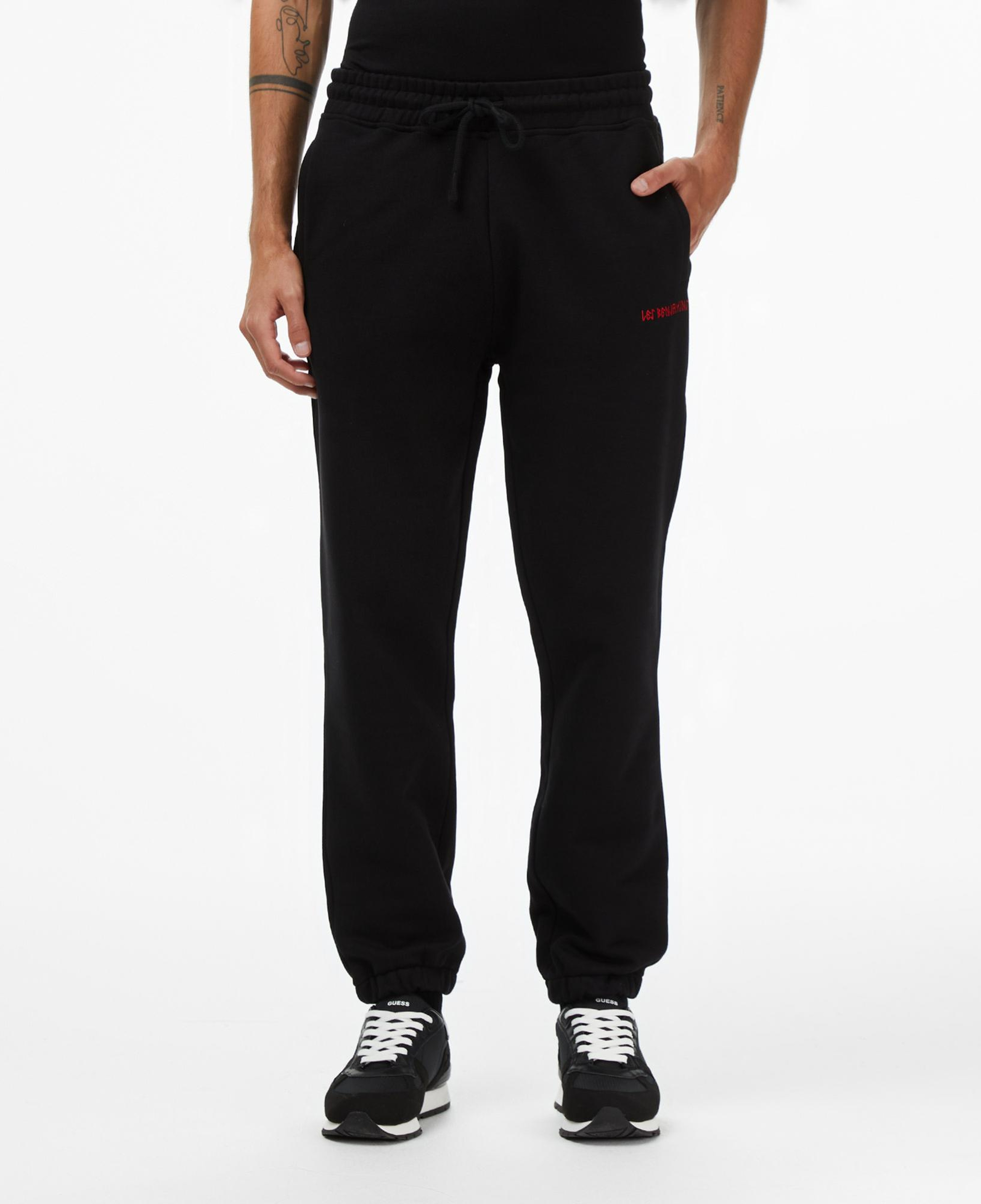 Les Benjamins 014 Erkek Siyah Eşofman Altı