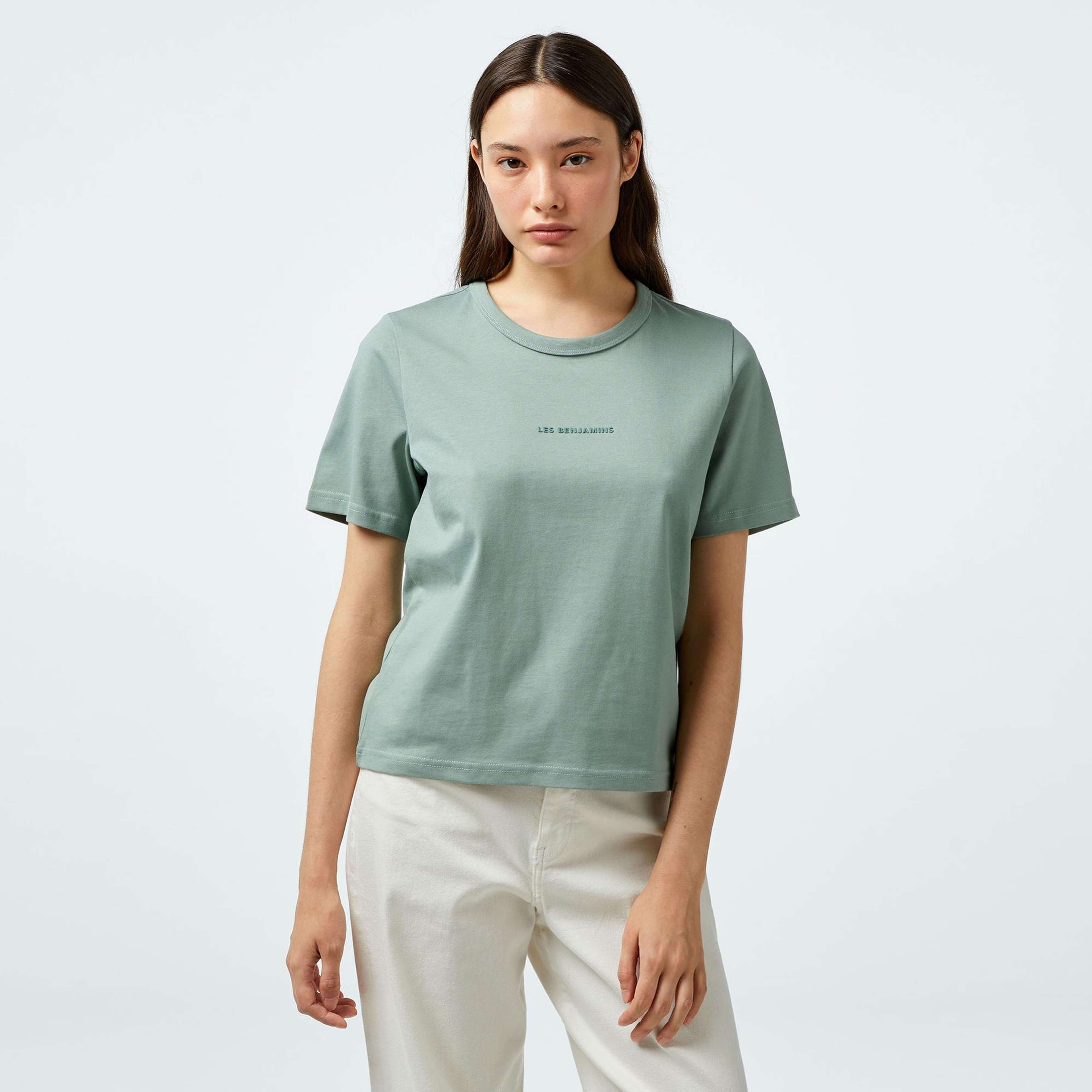 Les Benjamins 404 Kadın Yeşil T-Shirt