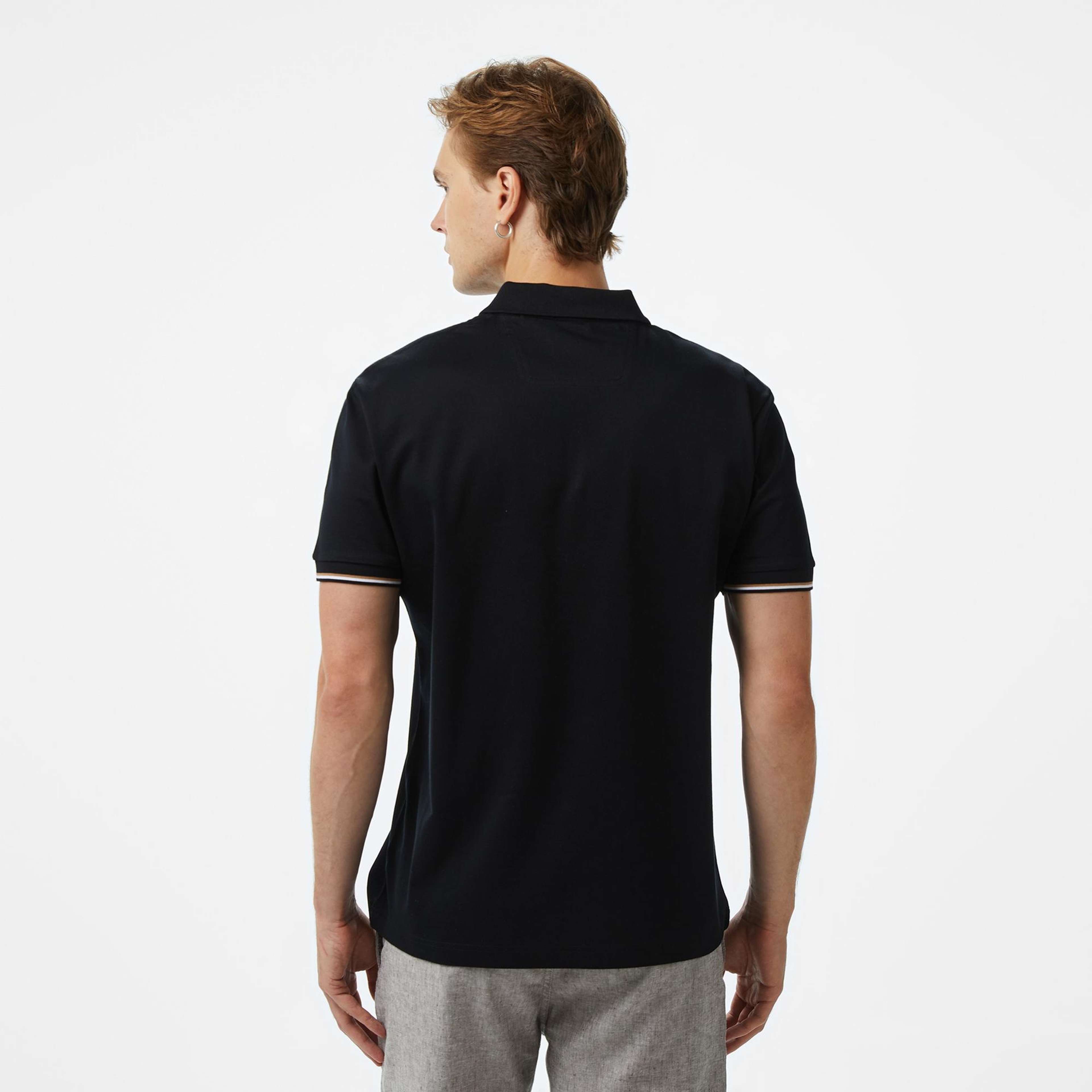 Boss Philix Pima Erkek Siyah Polo