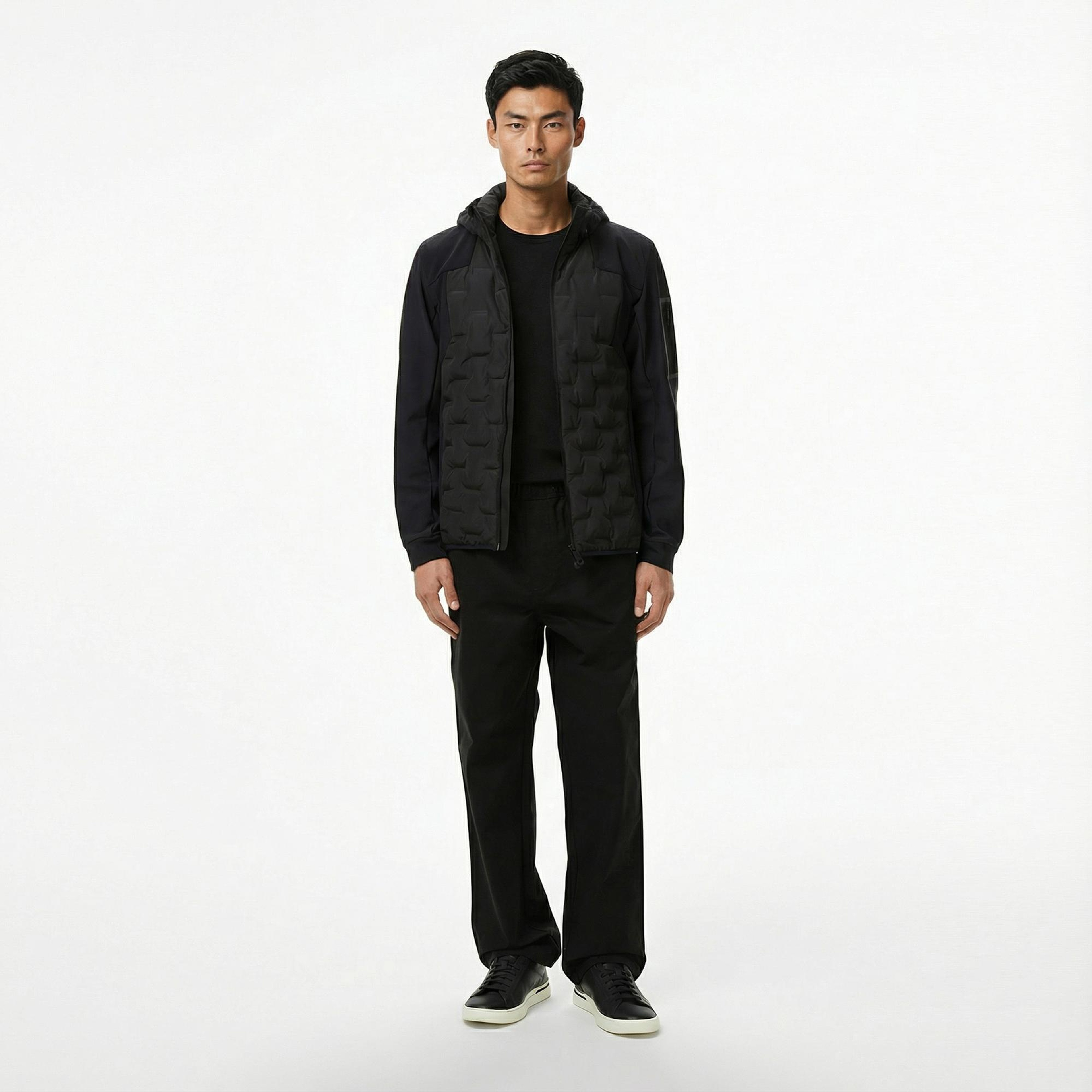 Boss Down Hybrid Erkek Siyah Ceket