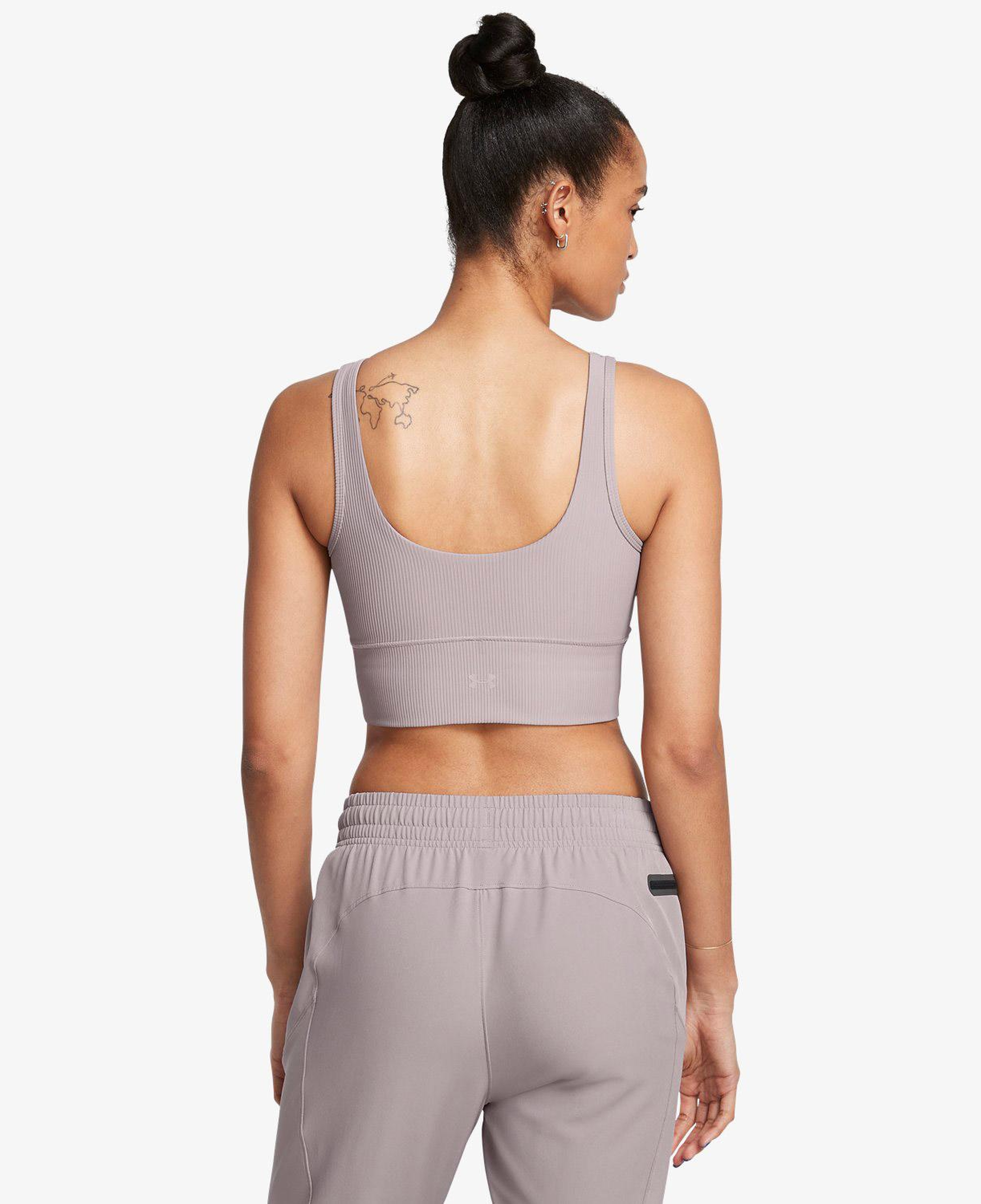 Under Armour Meridian Rib Kadın Gri Kolsuz T-Shirt