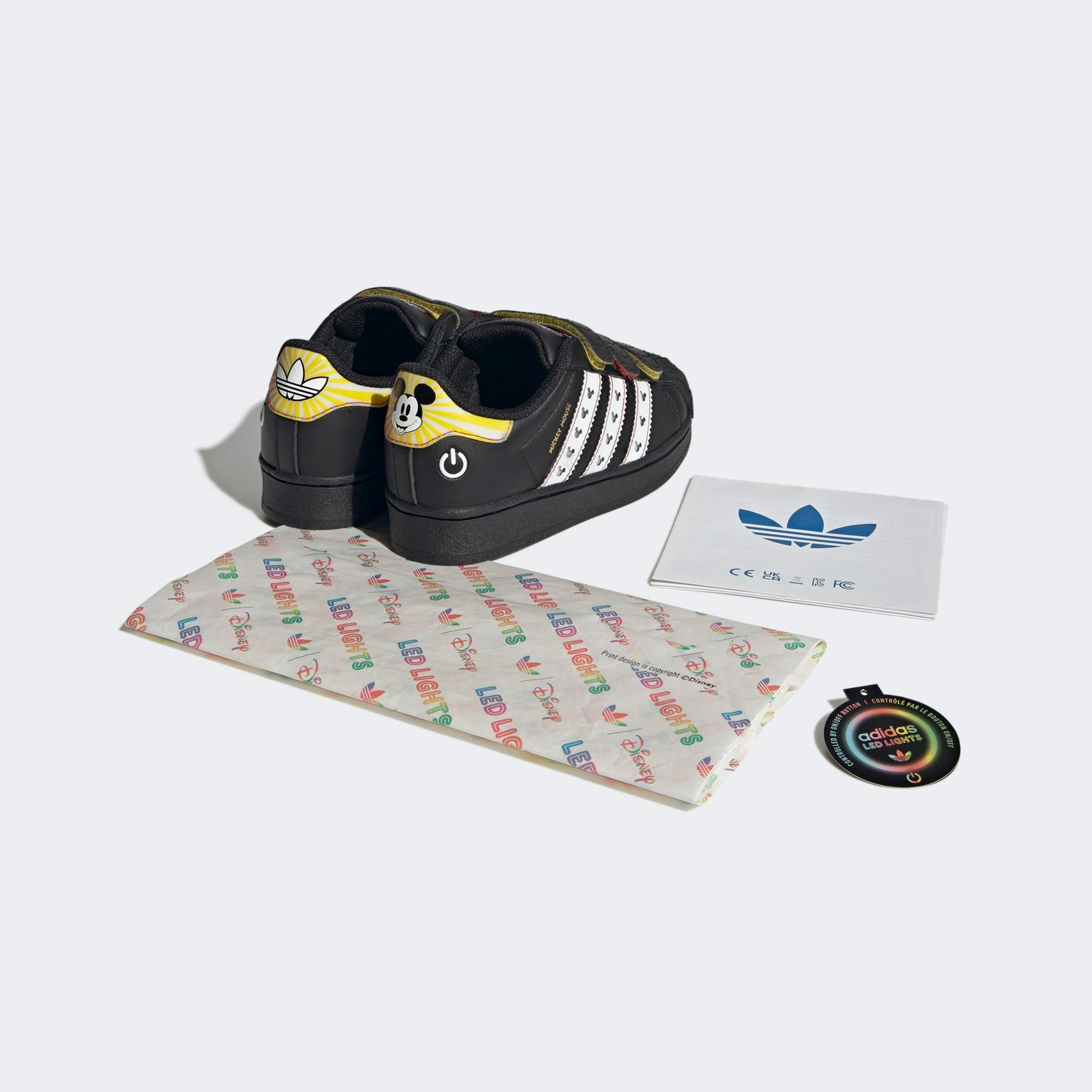 adidas Superstar LED Lights Crib First Çocuk Siyah Sneaker