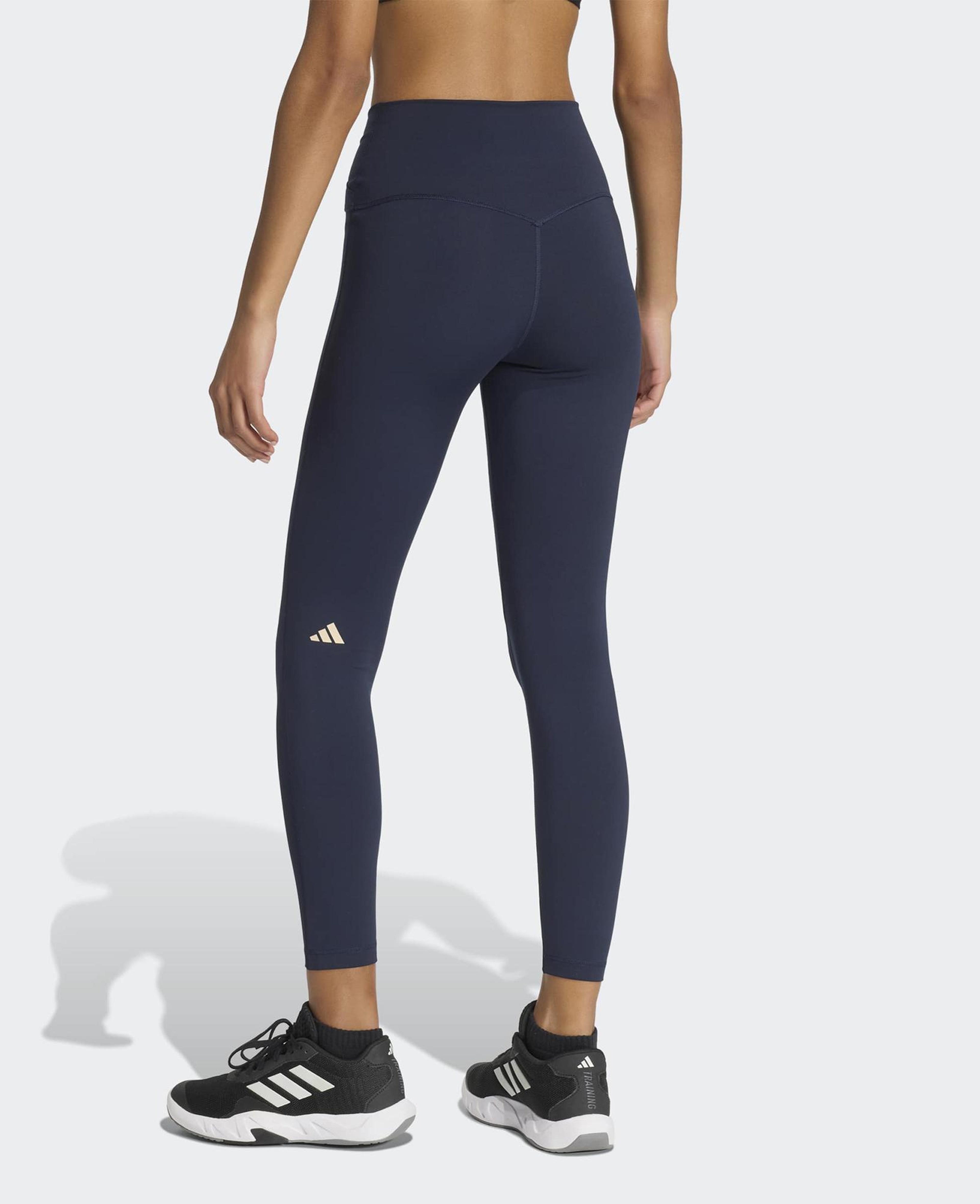 adidas 3-Stripes Studio All Me Kadın Lacivert Tayt