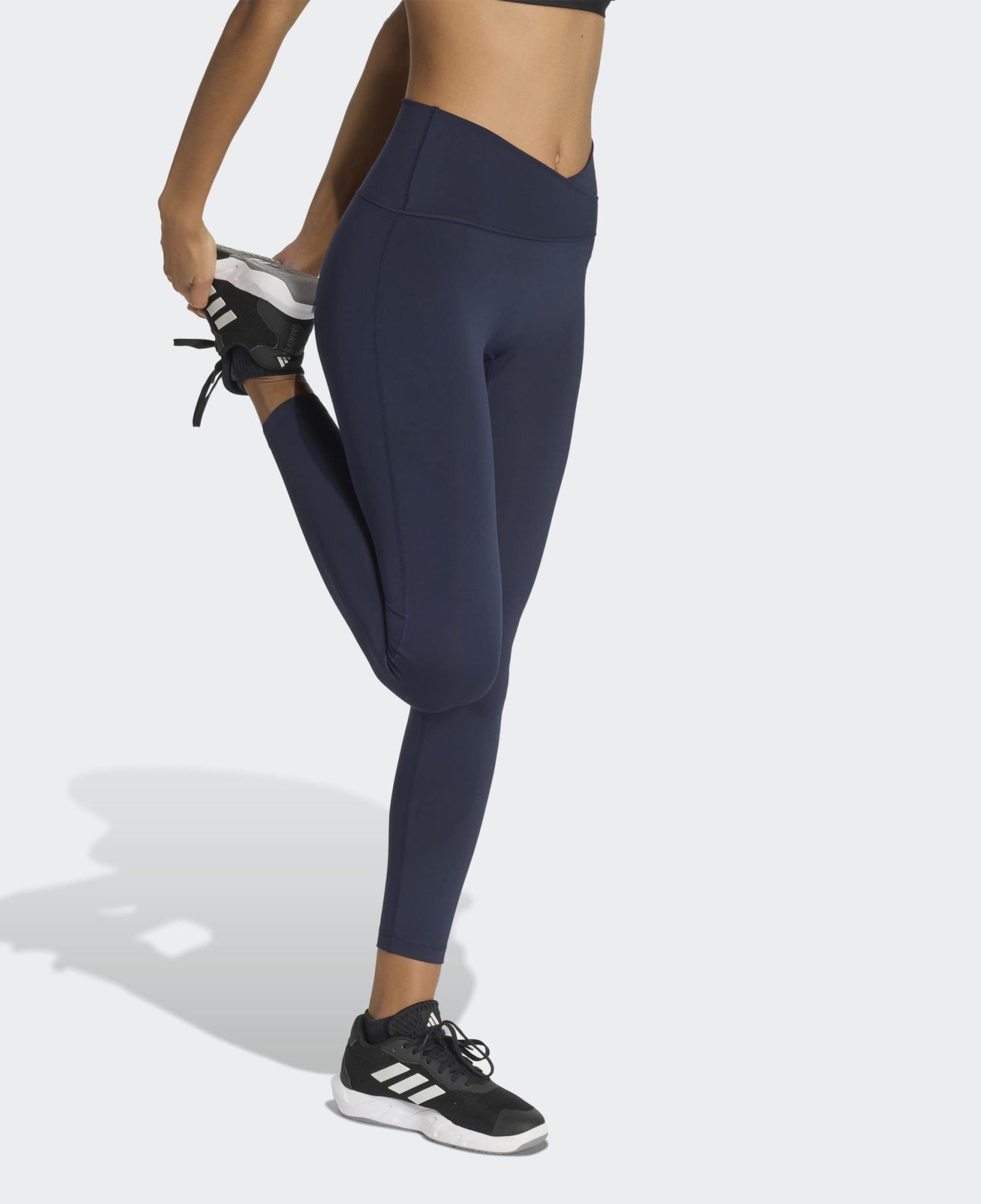 adidas 3-Stripes Studio All Me Kadın Lacivert Tayt