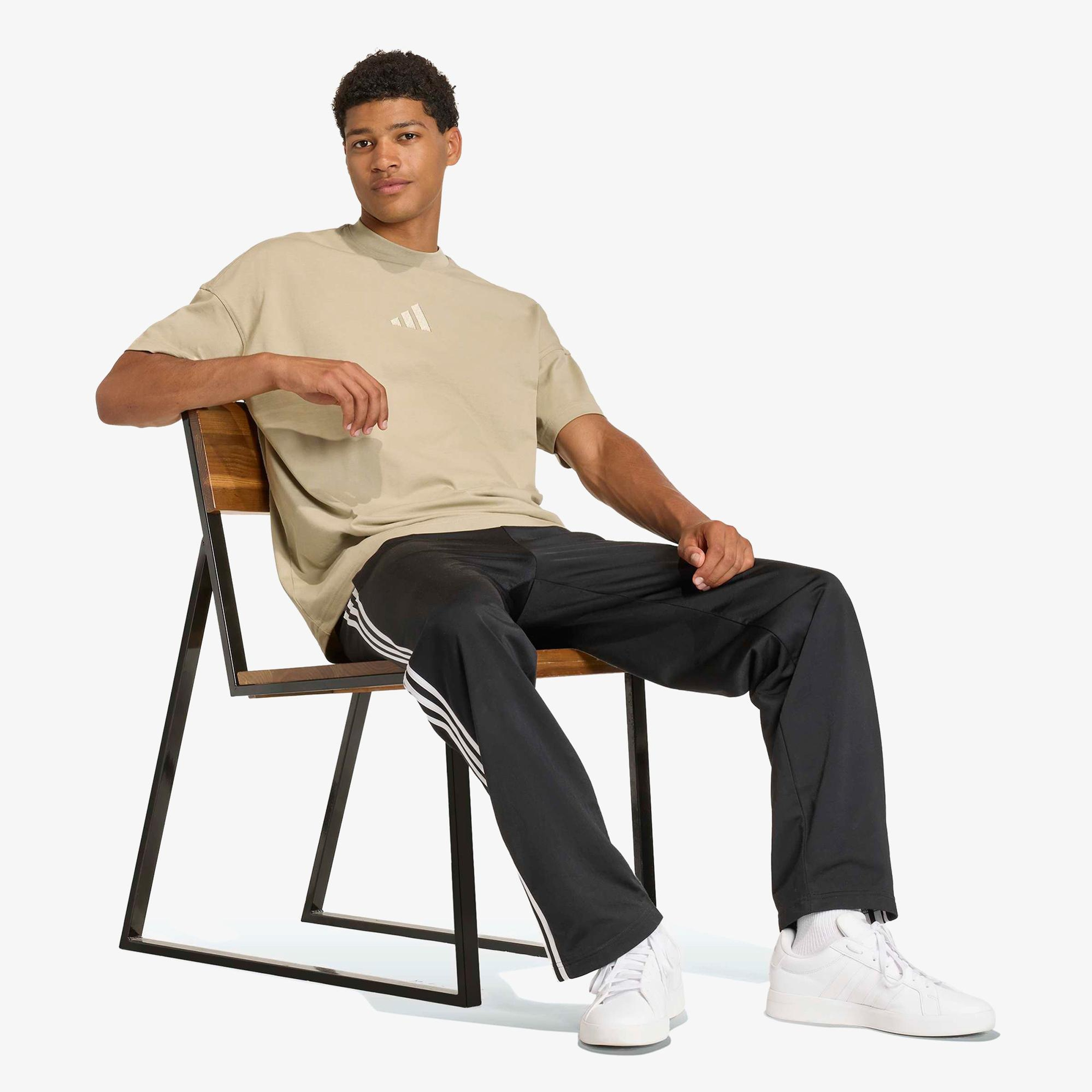 adidas Erkek Bej T-Shirt