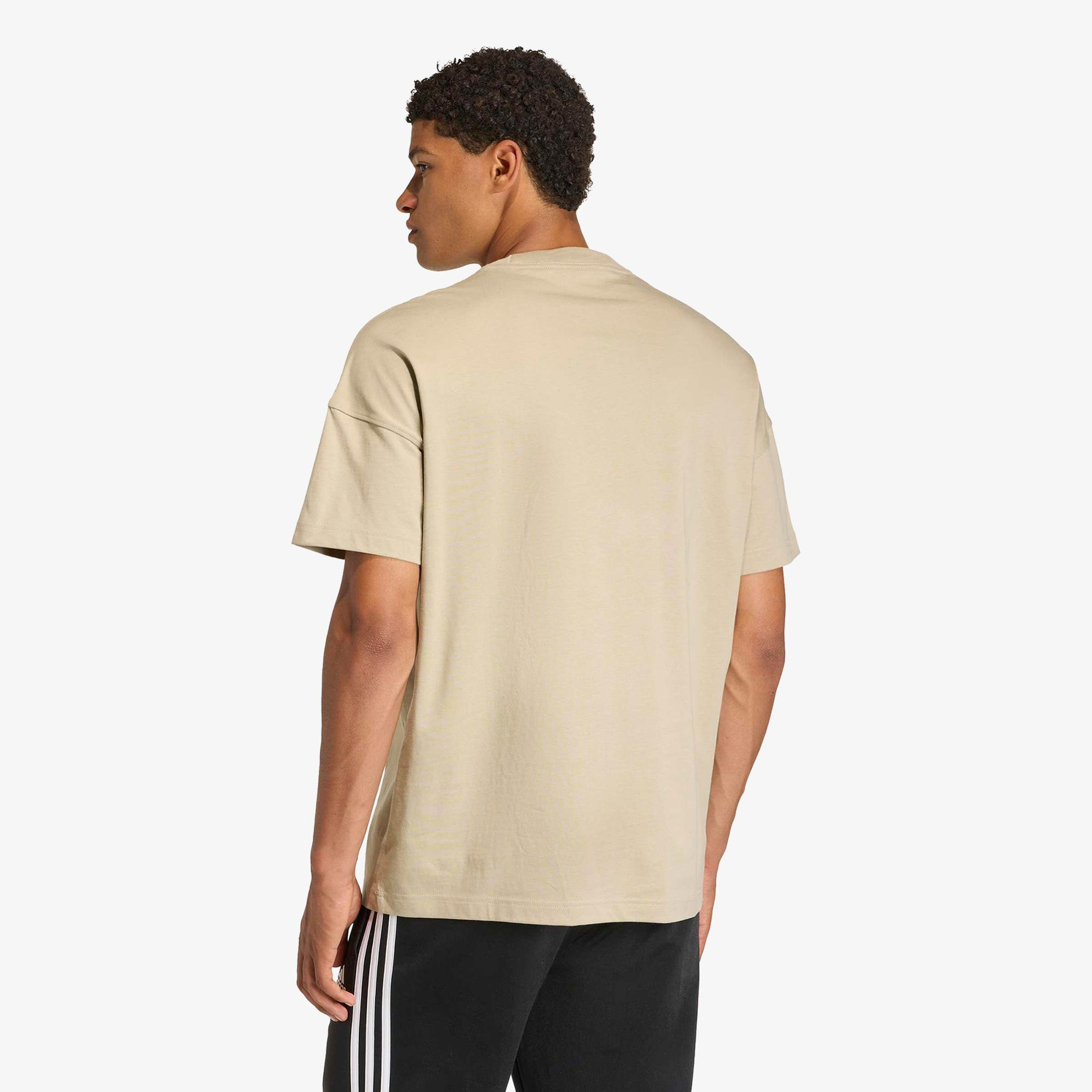 adidas Erkek Bej T-Shirt
