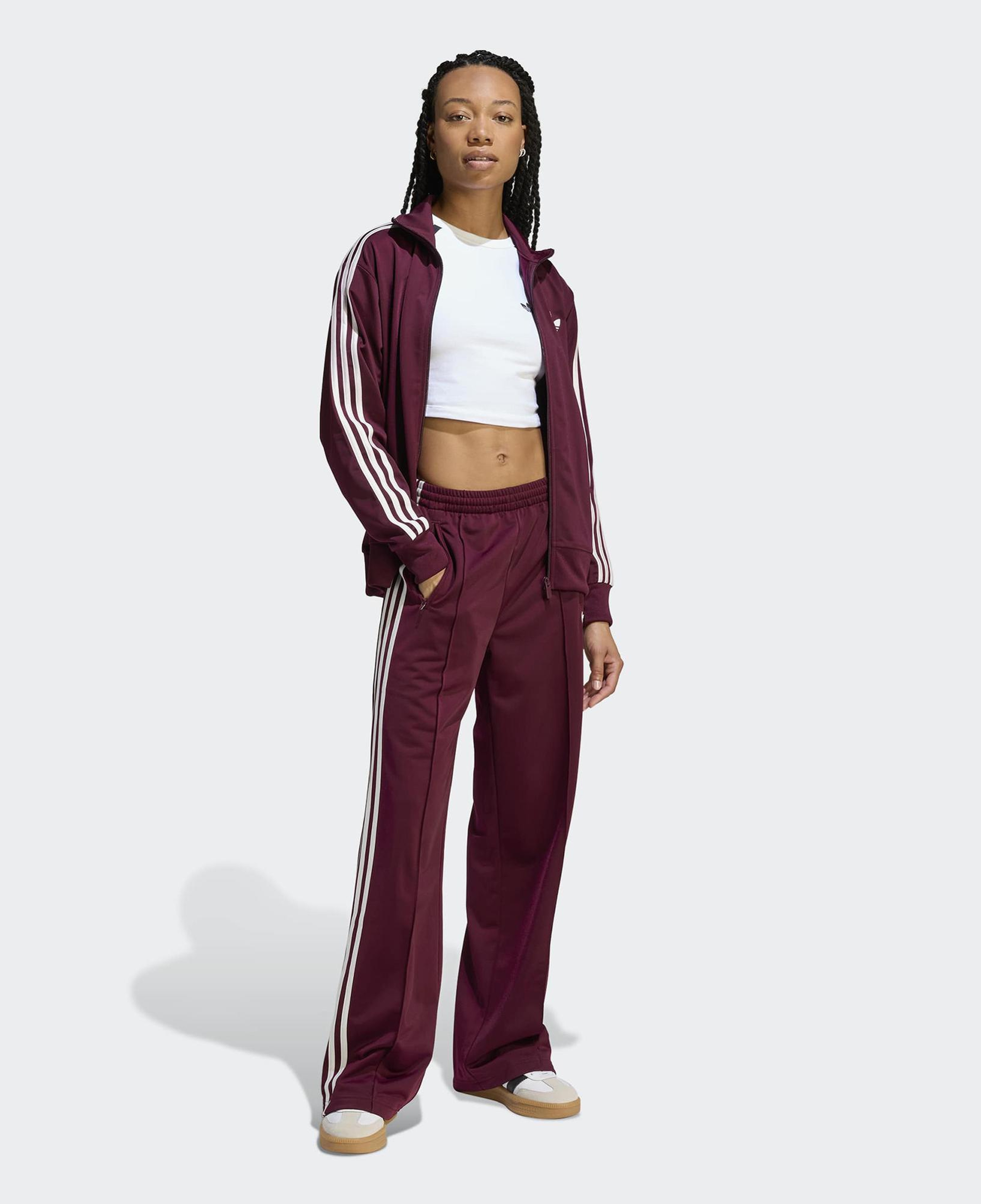 adidas Firebird Loose Kadın Bordo Eşofman Altı