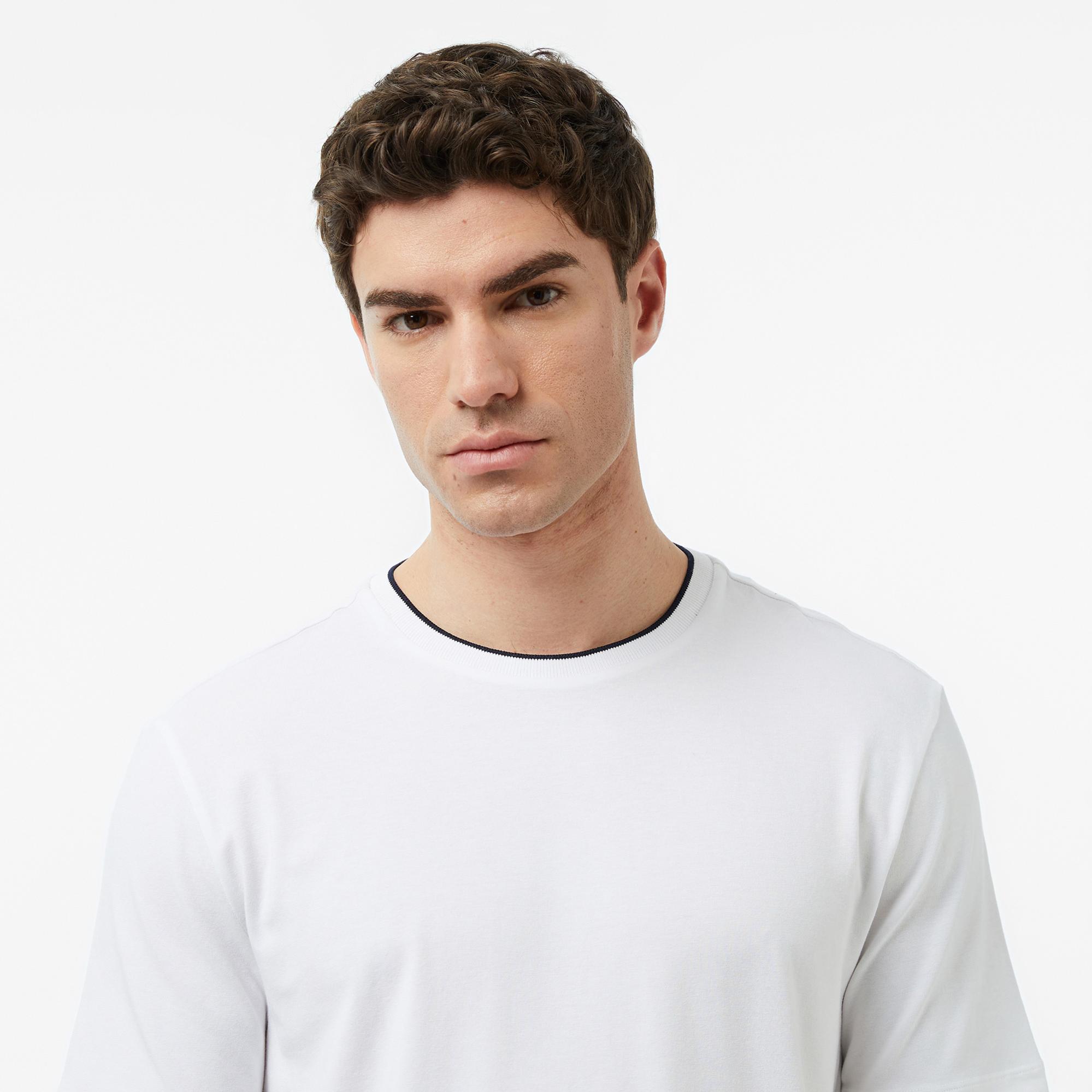 Nautica Erkek Beyaz Regular Fit T-Shirt
