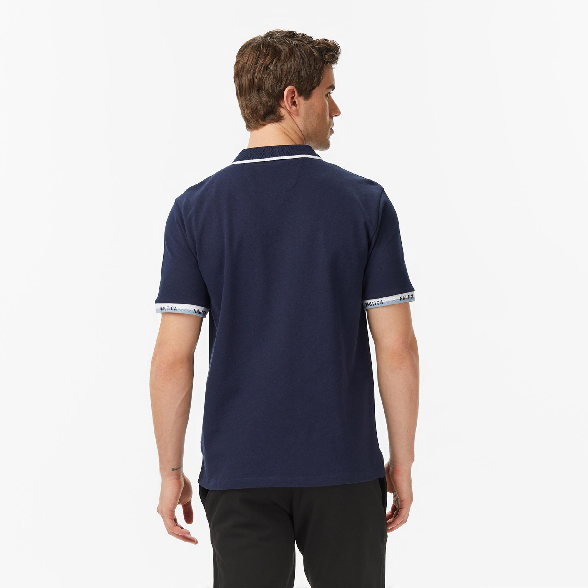Nautica Erkek Lacivert Regular Fit Polo Yaka T-Shirt