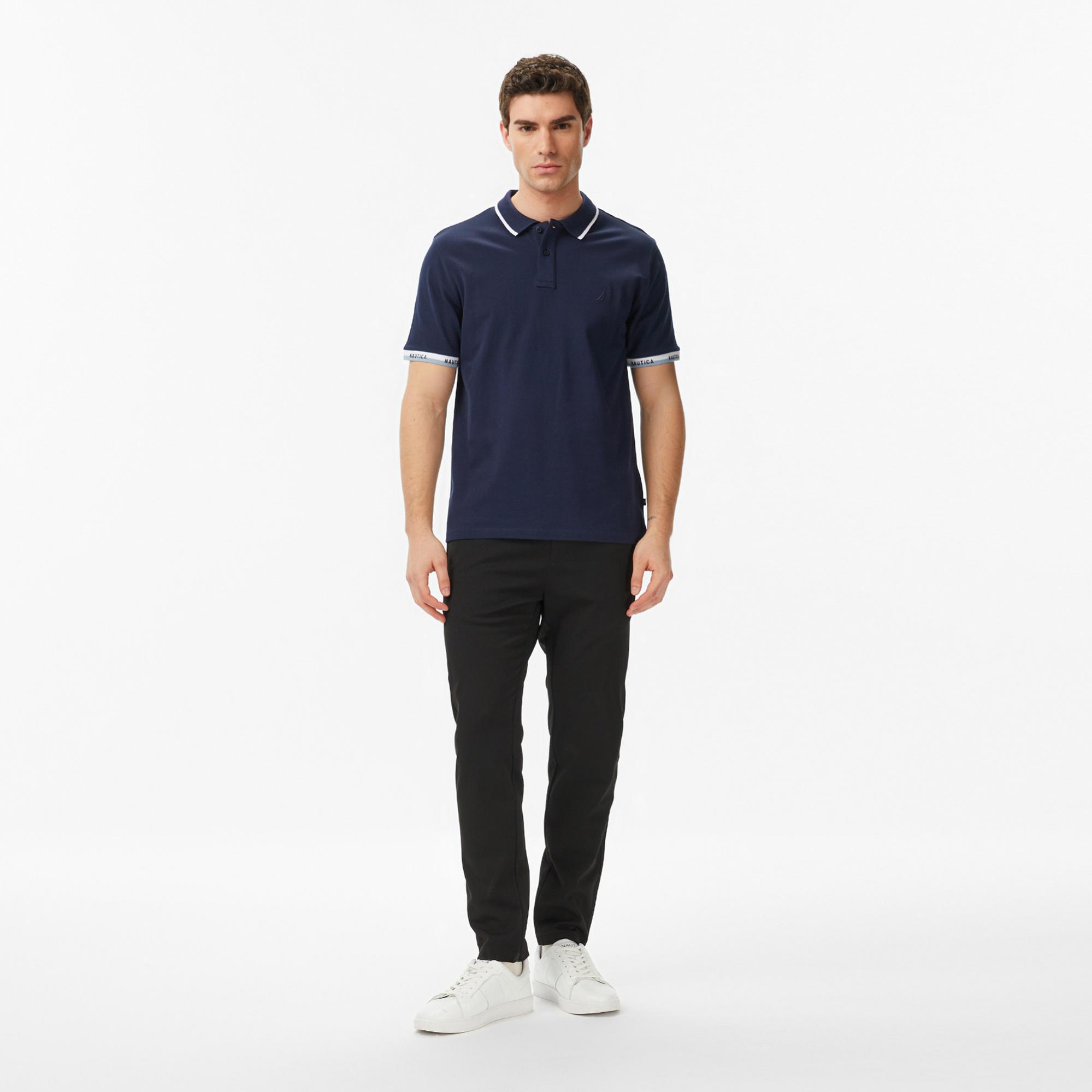 Nautica Erkek Lacivert Regular Fit Polo Yaka T-Shirt
