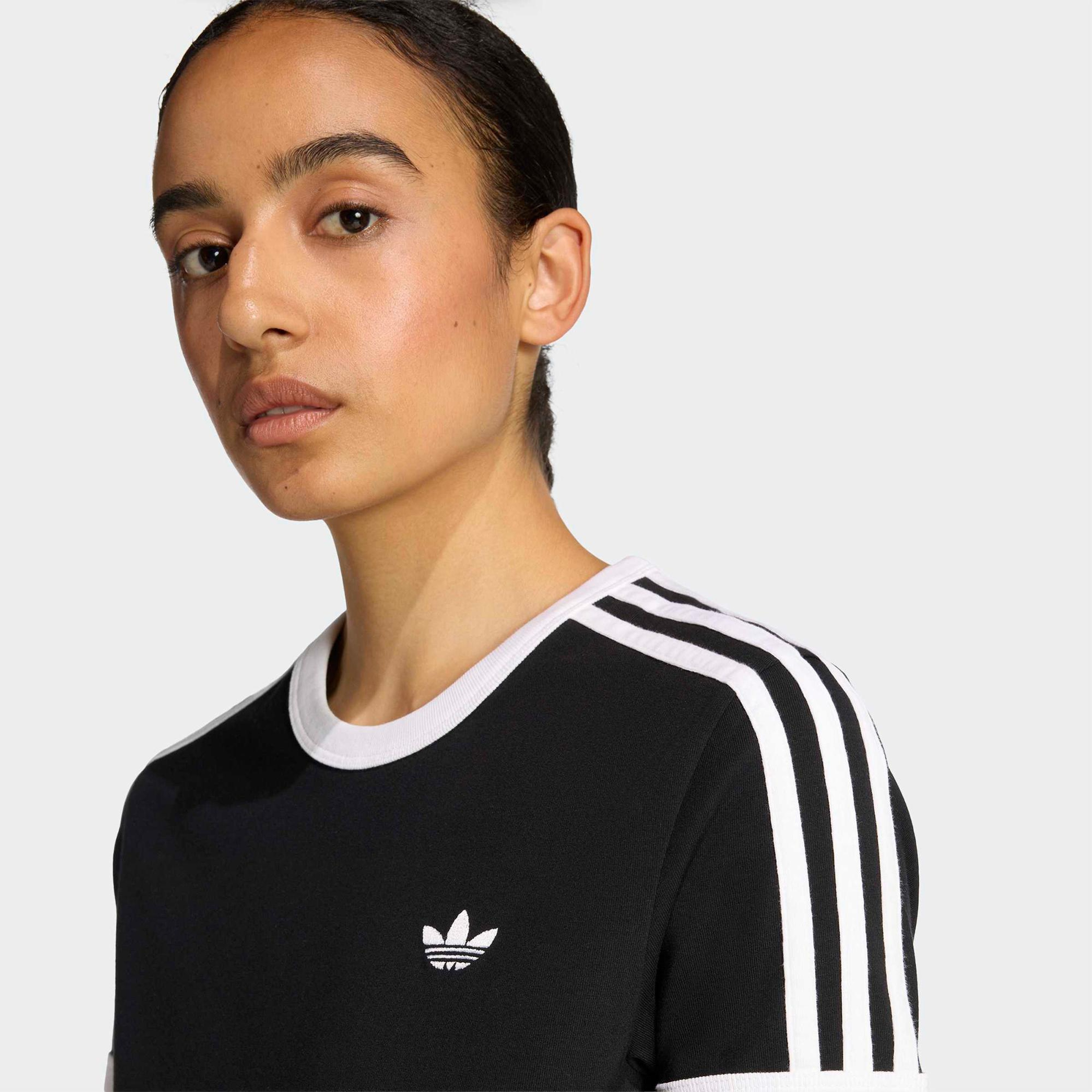 adidas 3-Stripes Kadın Siyah T-Shirt