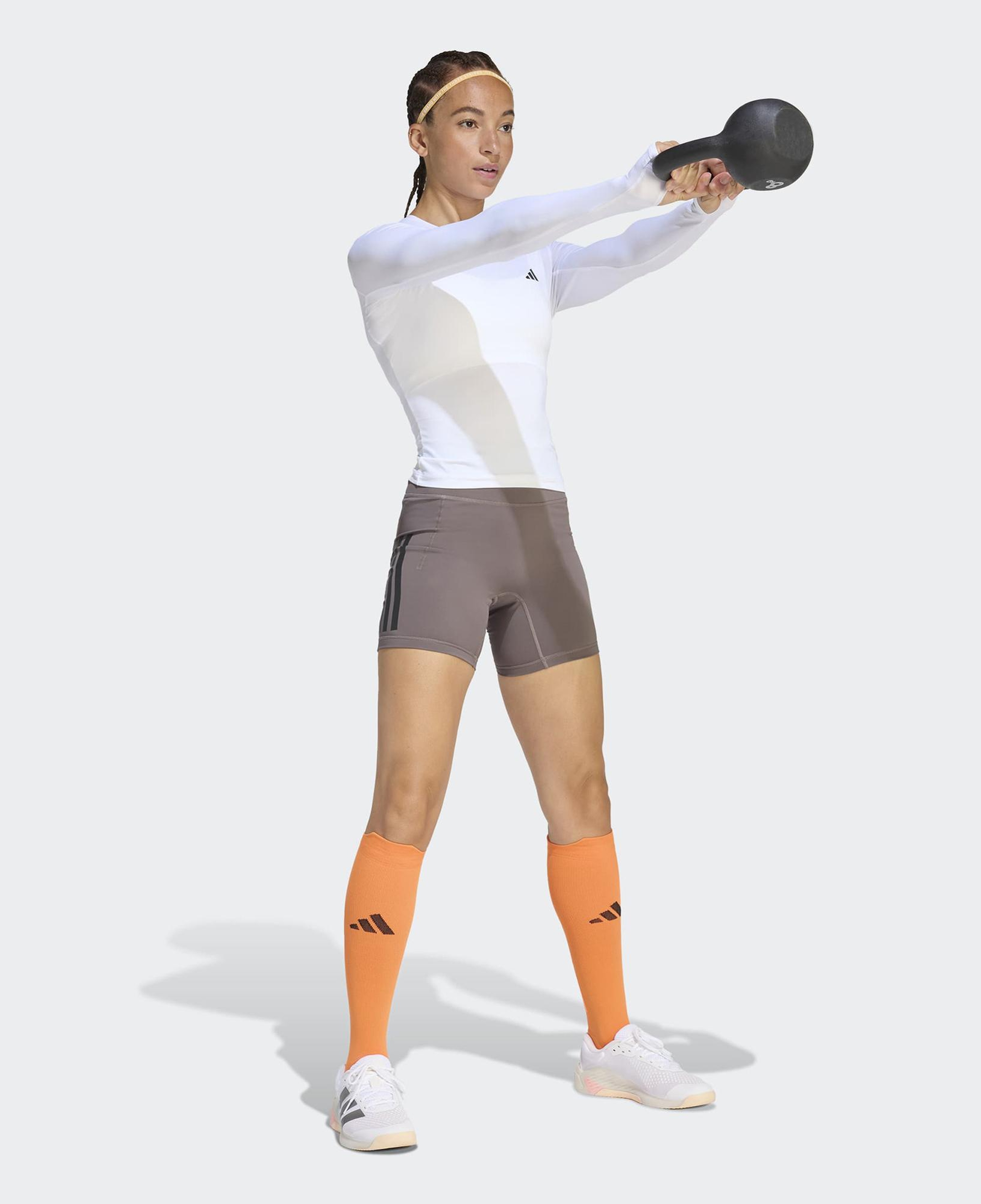 adidas Power Essentials Workout Kadın Beyaz T-Shirt