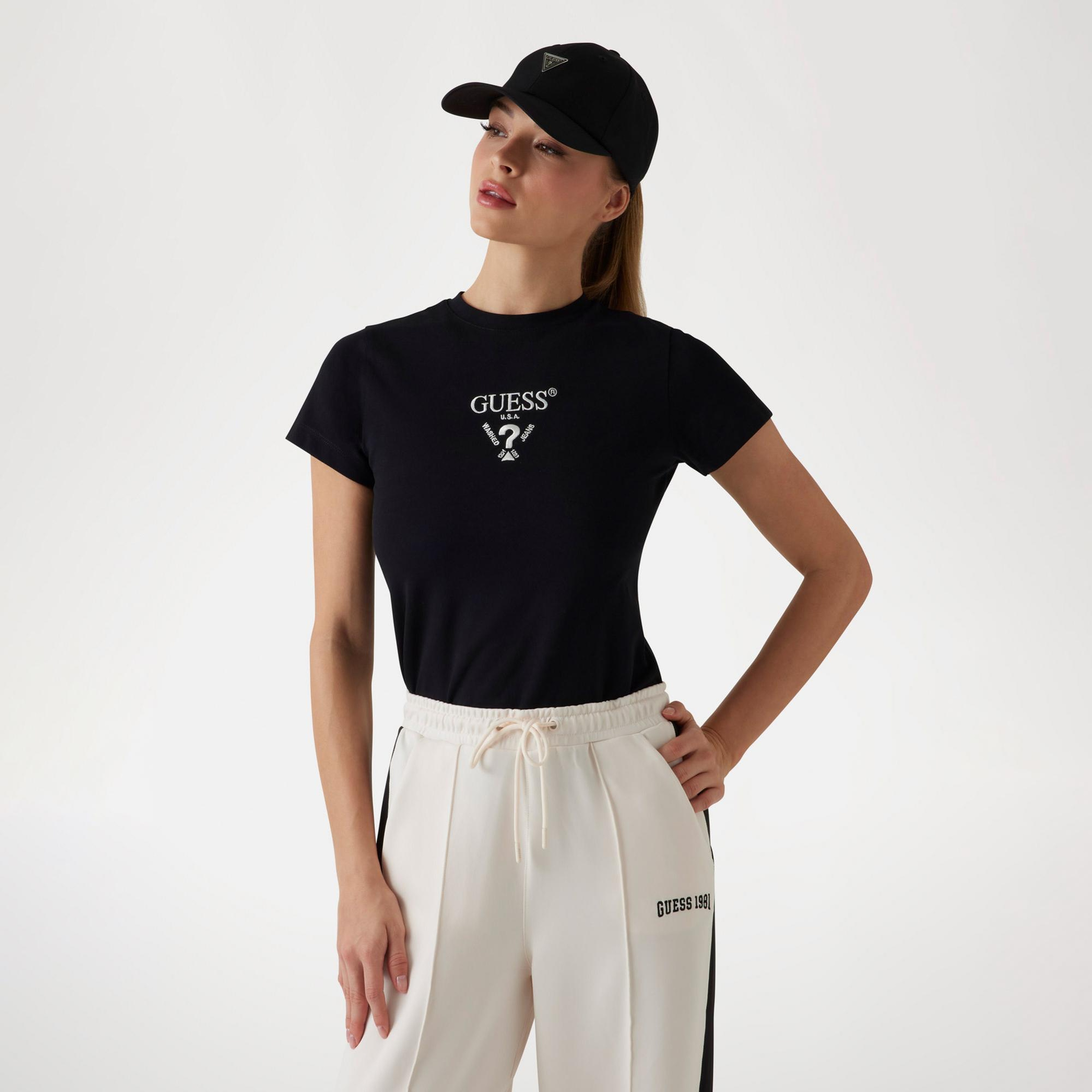 Guess Colette Kadın Siyah T-Shirt