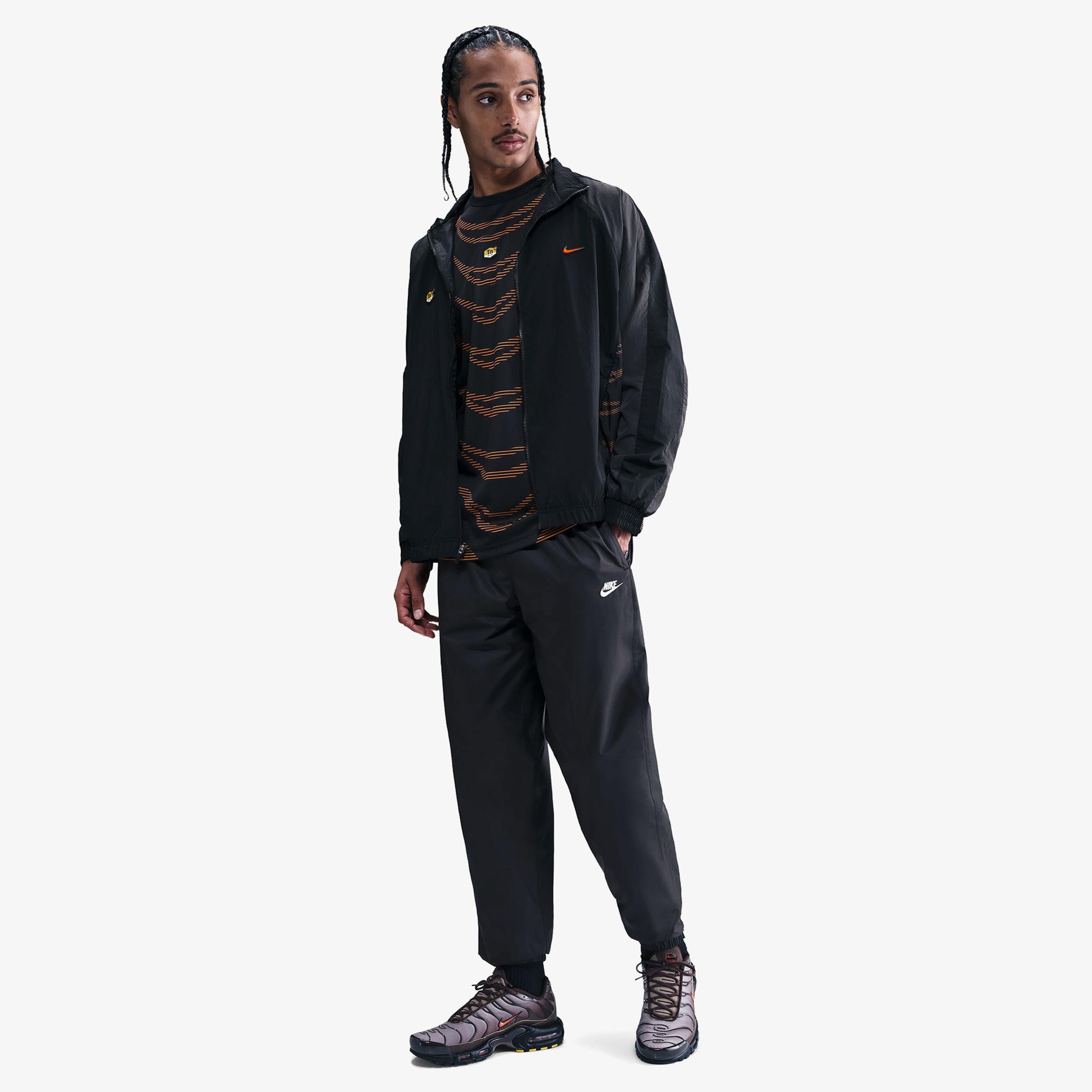 Nike Windrunner Erkek Siyah Eşofman Altı