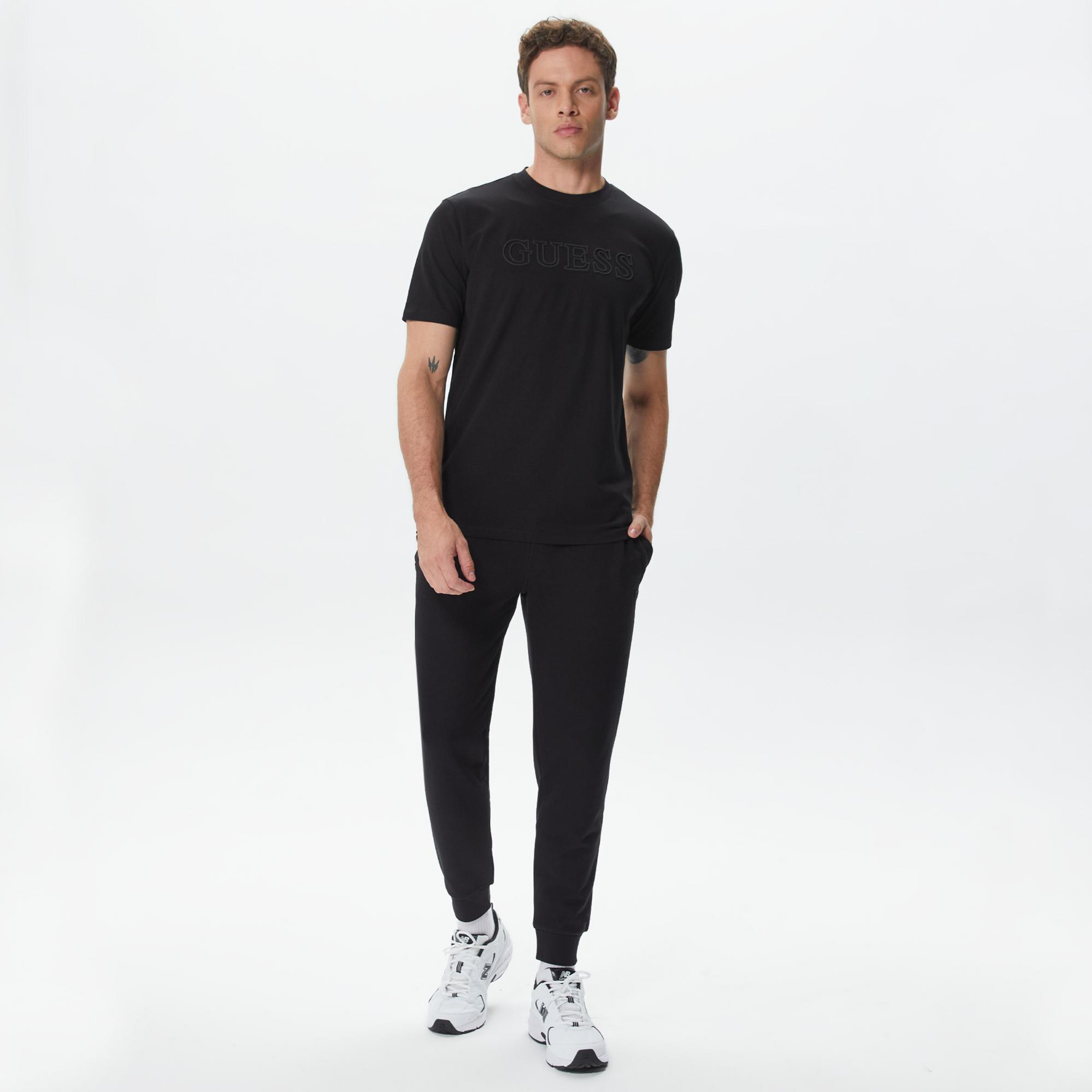Guess Aldwin Long Erkek Siyah Eşofman Altı