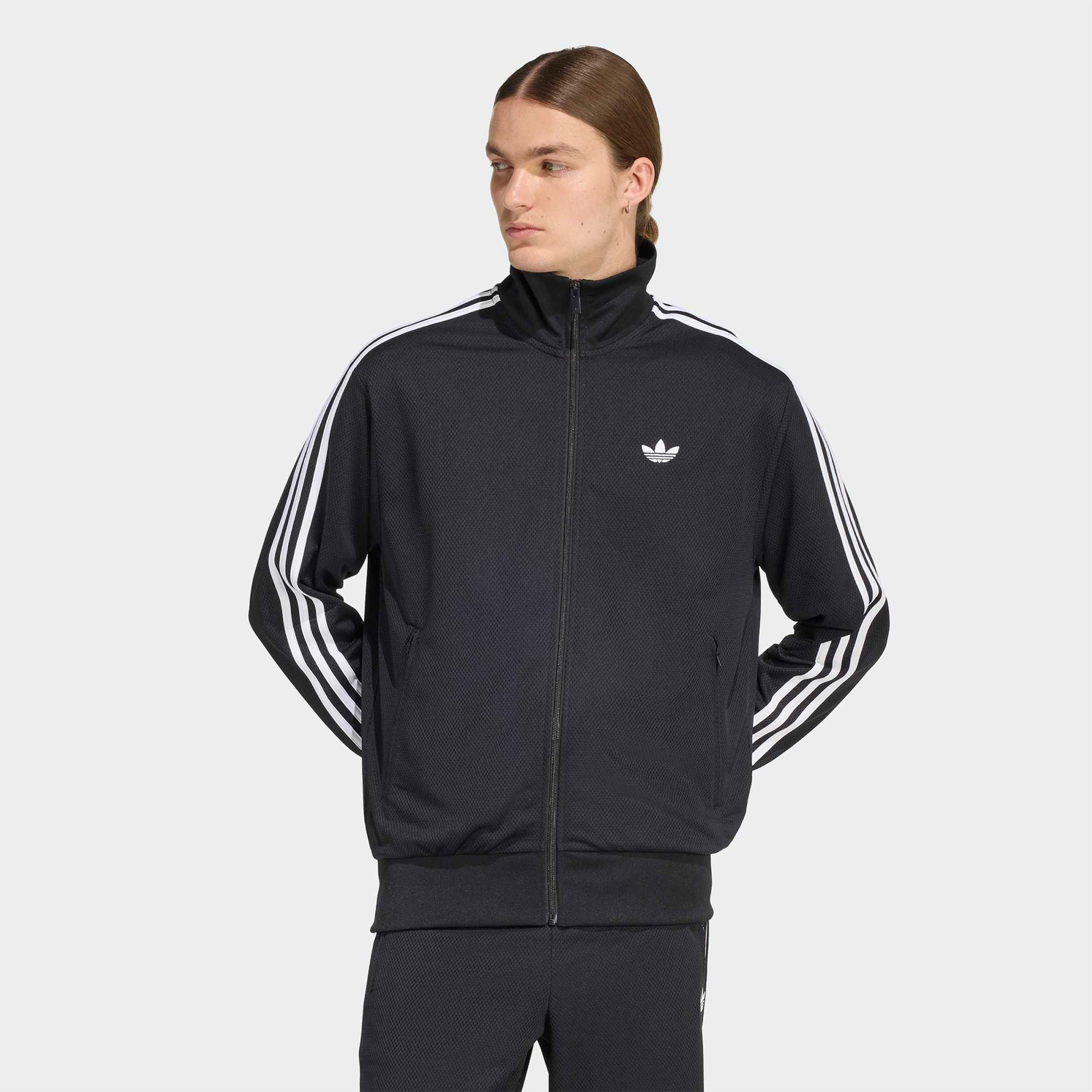 adidas Firebird Adicolor Erkek Siyah Eşofman Üstü