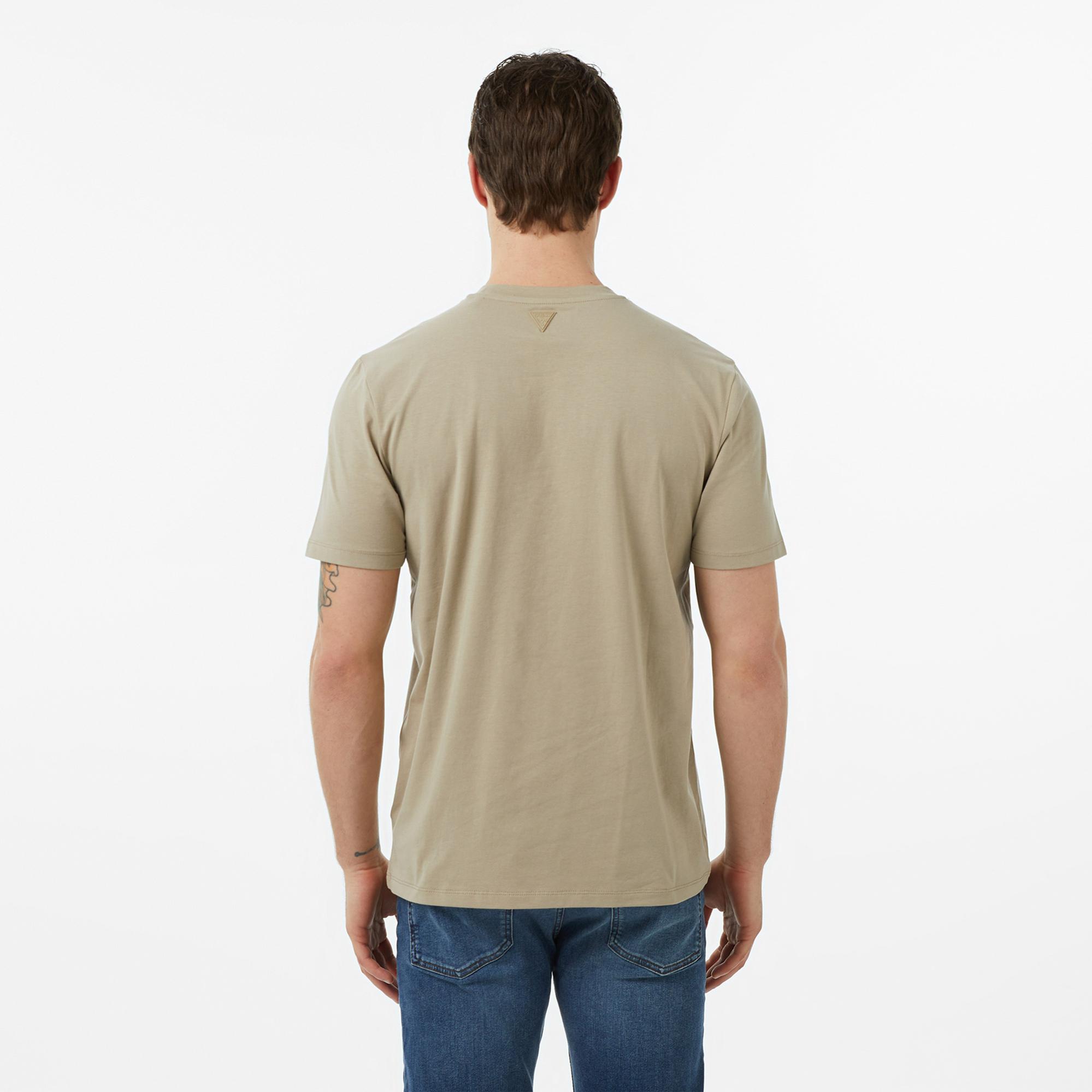 Guess Alphy Aktif Regular Fit Erkek Gri T-Shirt