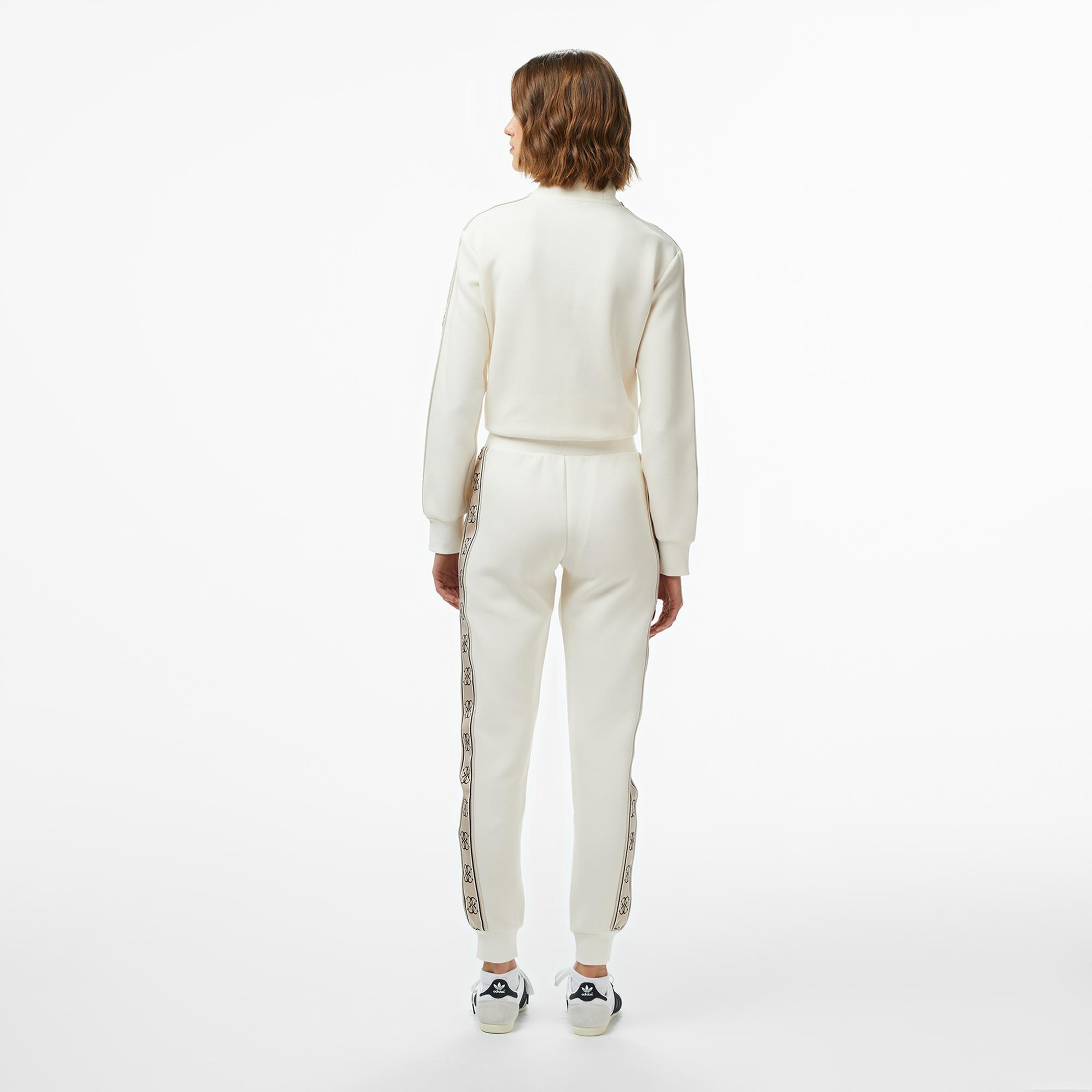 Guess Britney Jogger Punto Milano Kadın Beyaz Eşofman Altı