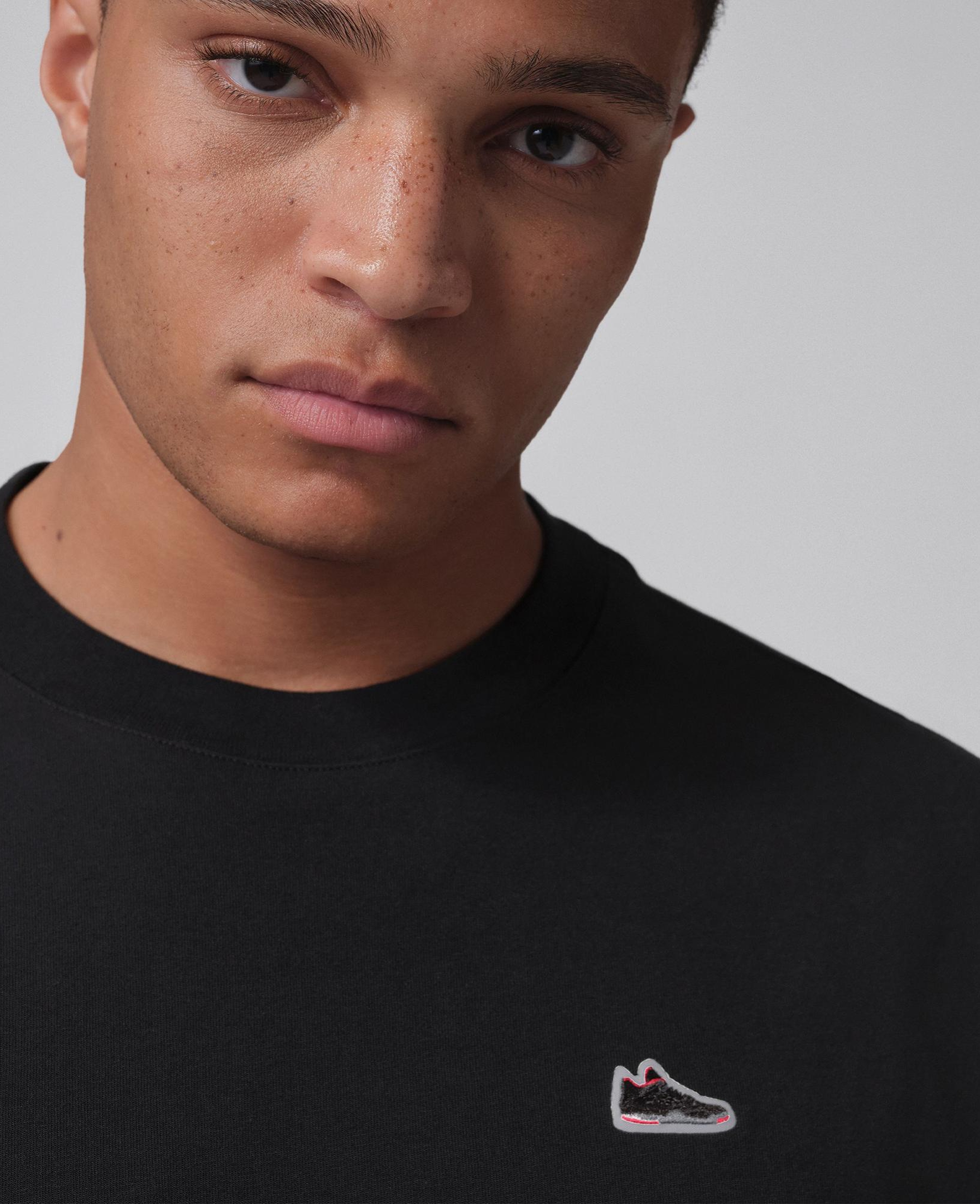 Jordan Sneaker Patch Erkek Siyah T-Shirt