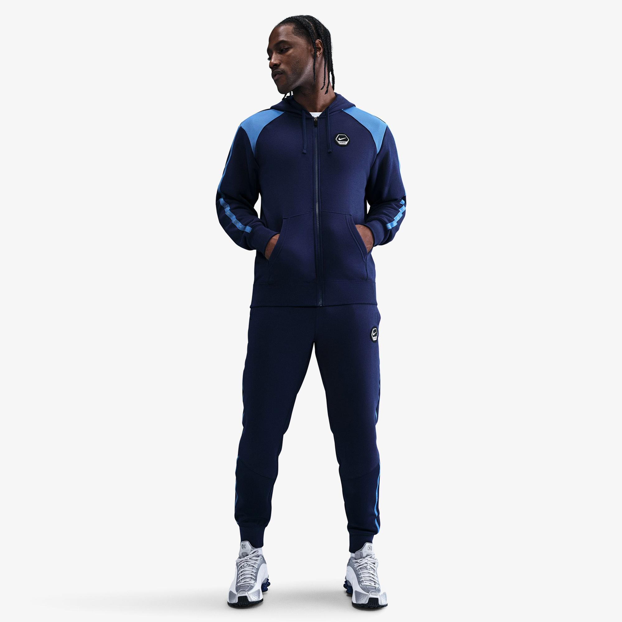 Nike Sportswear City Side Fleece Erkek Lacivert Kapüşonlu Hoodie