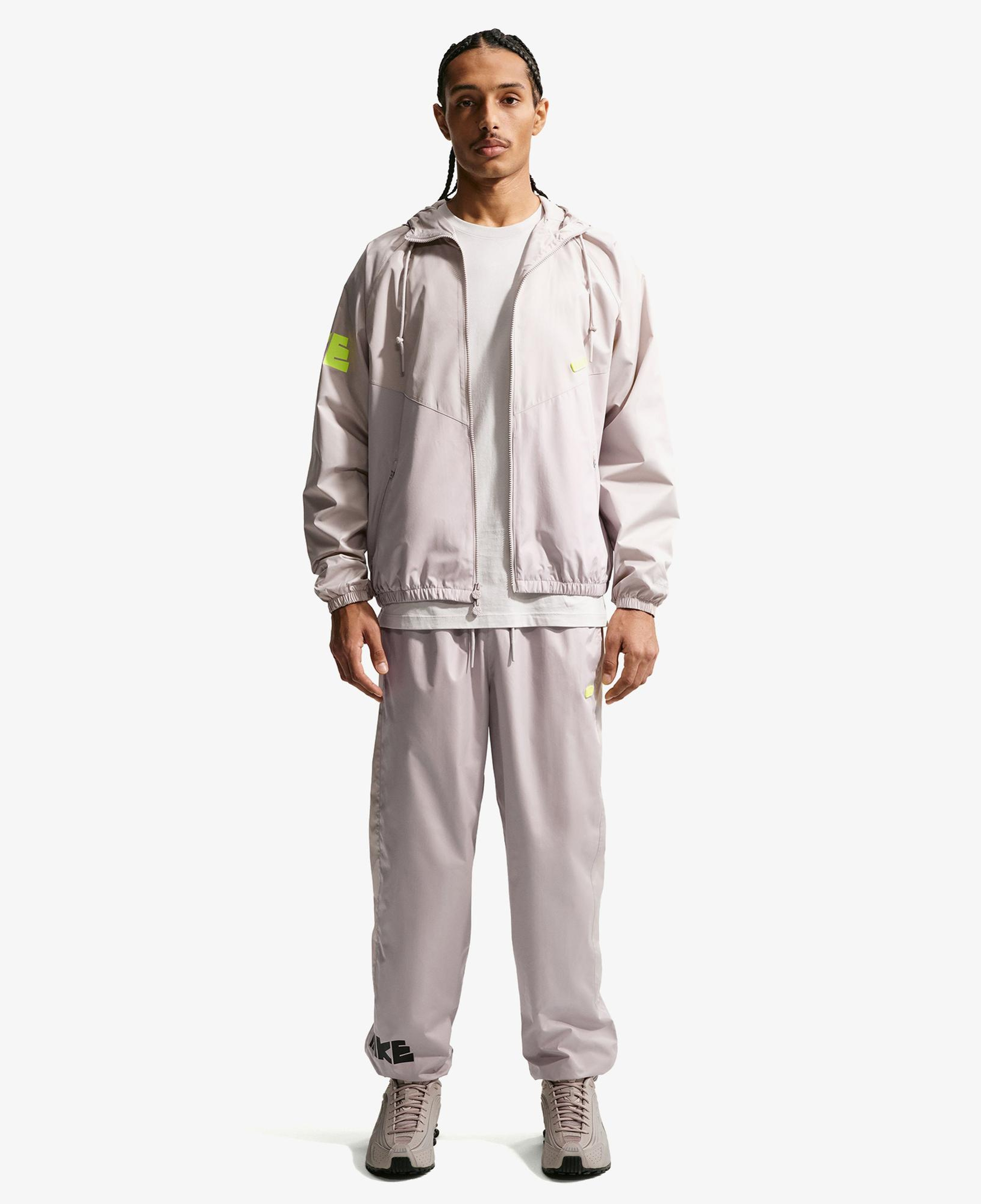 Nike Windrunner Erkek Gri Ceket