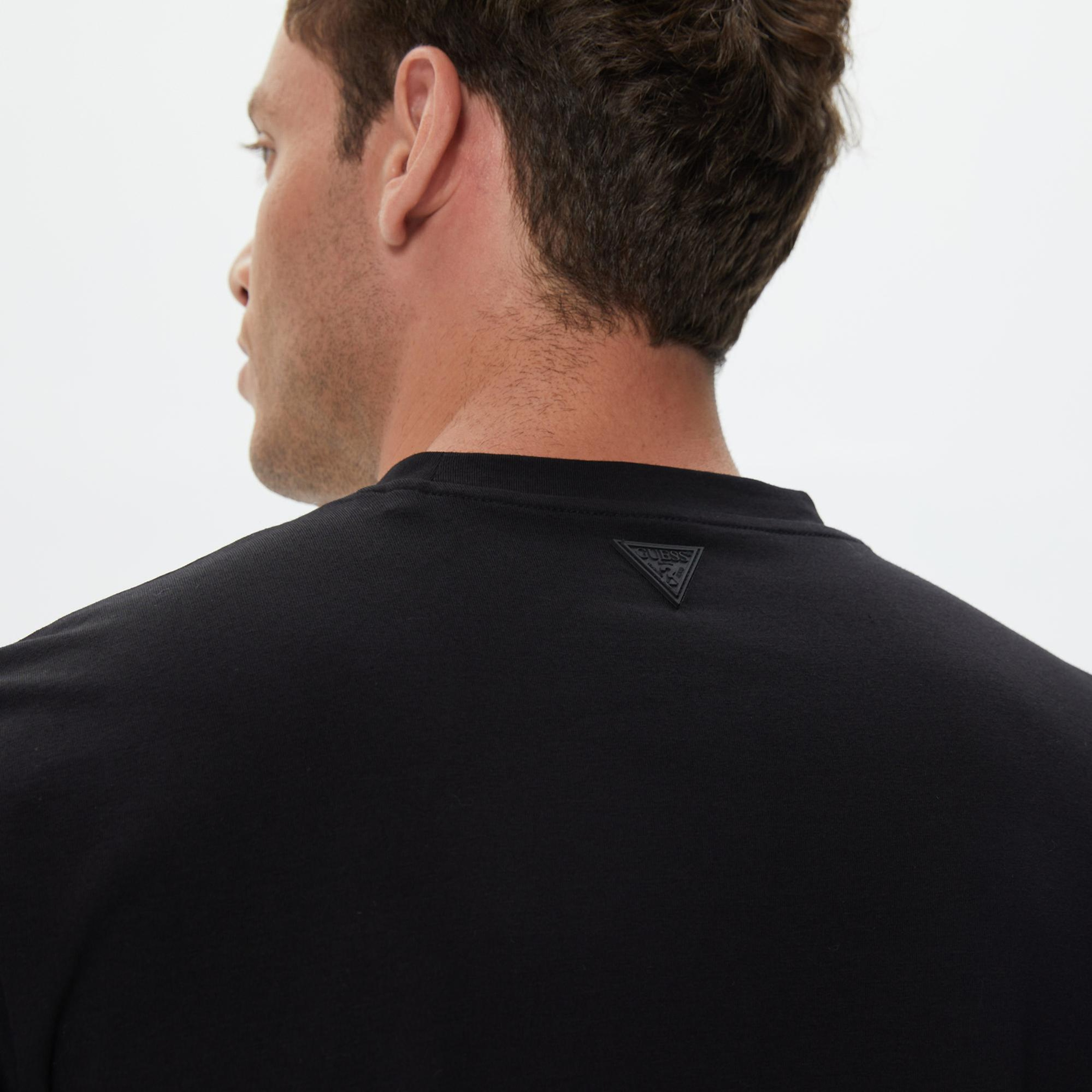 Guess Alphy Erkek Siyah T-Shirt