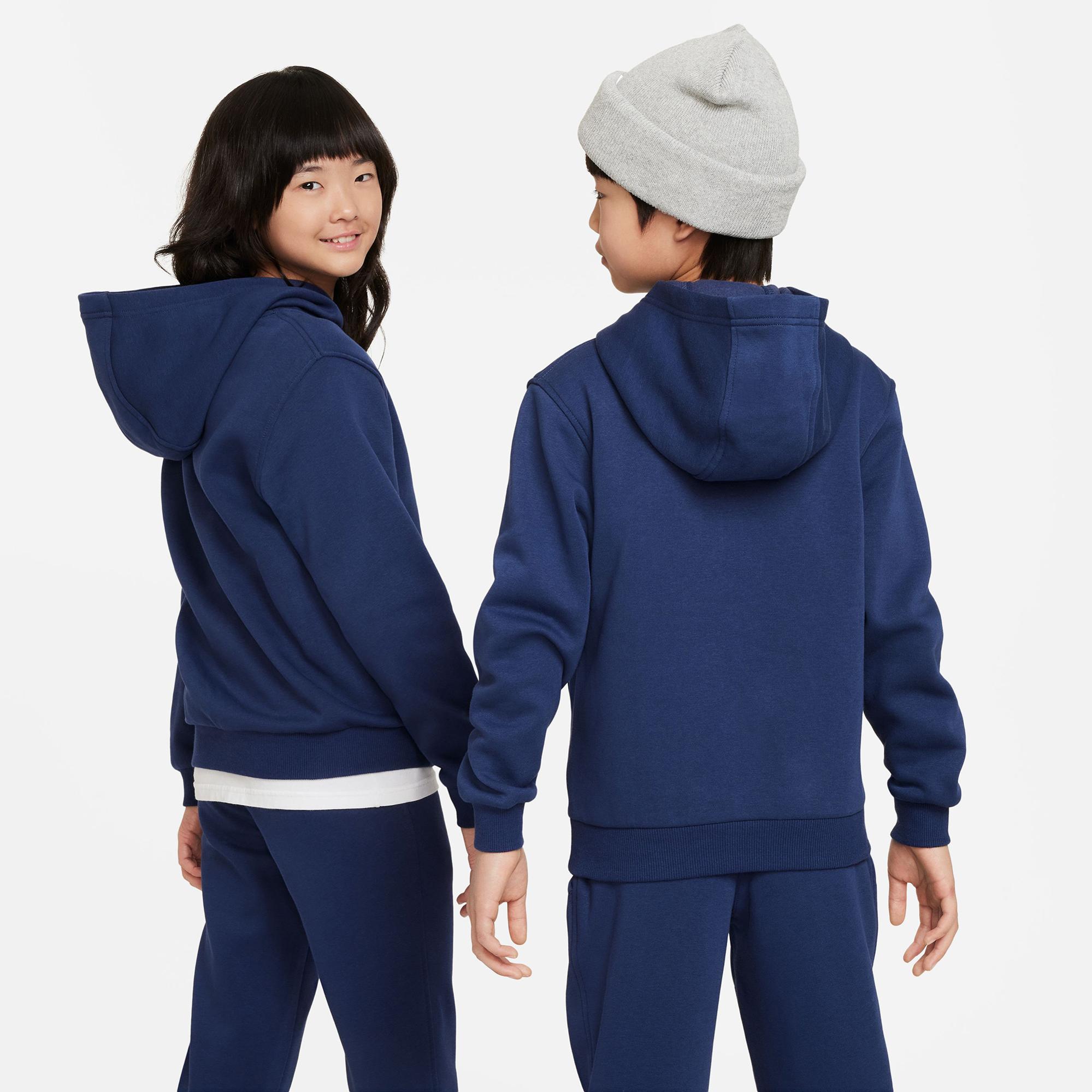 Nike Sportswear Club Fleece Çocuk Lacivert Kapüşonlu Hoodie