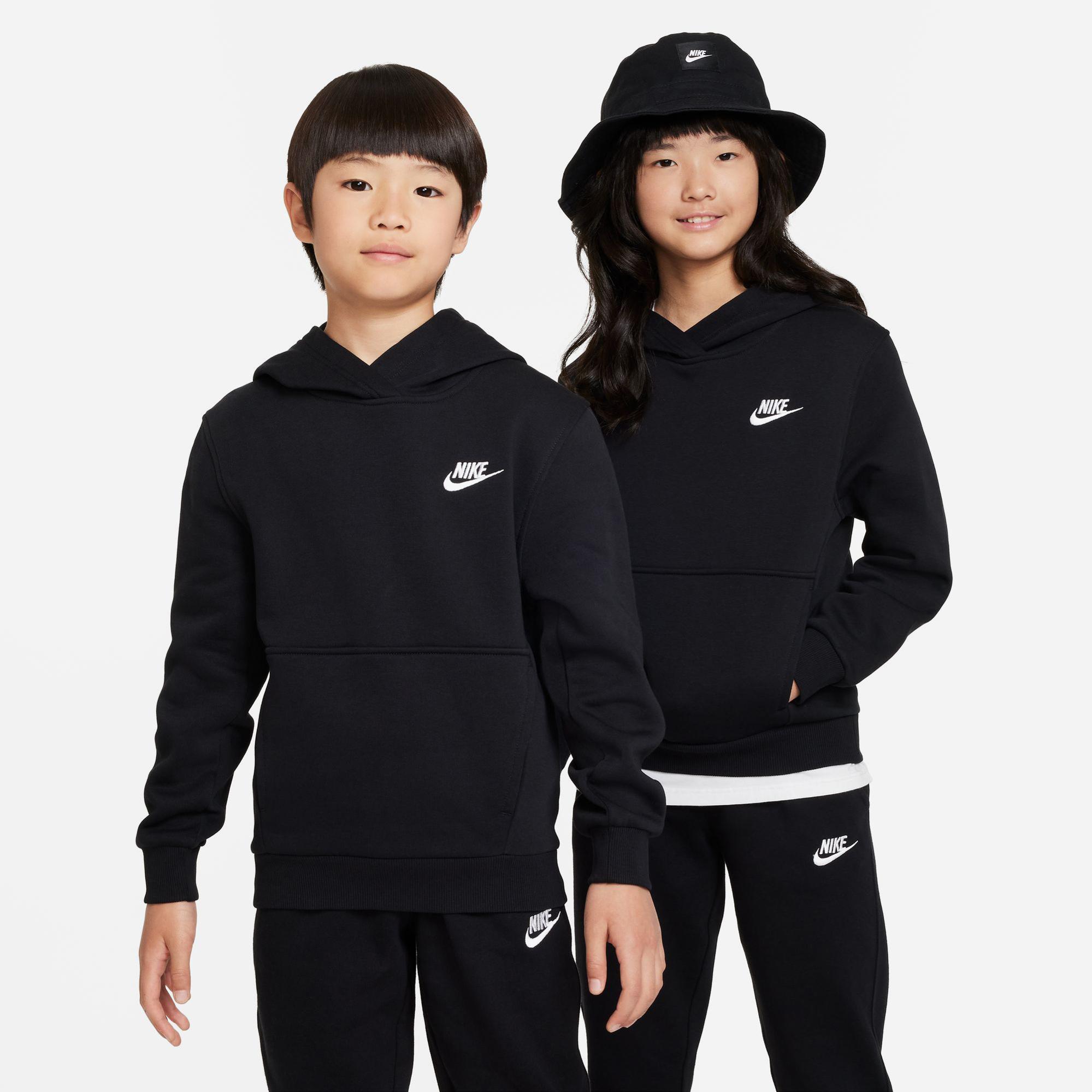 Nike Sportswear Club Fleece Çocuk Siyah Kapüşonlu Hoodie
