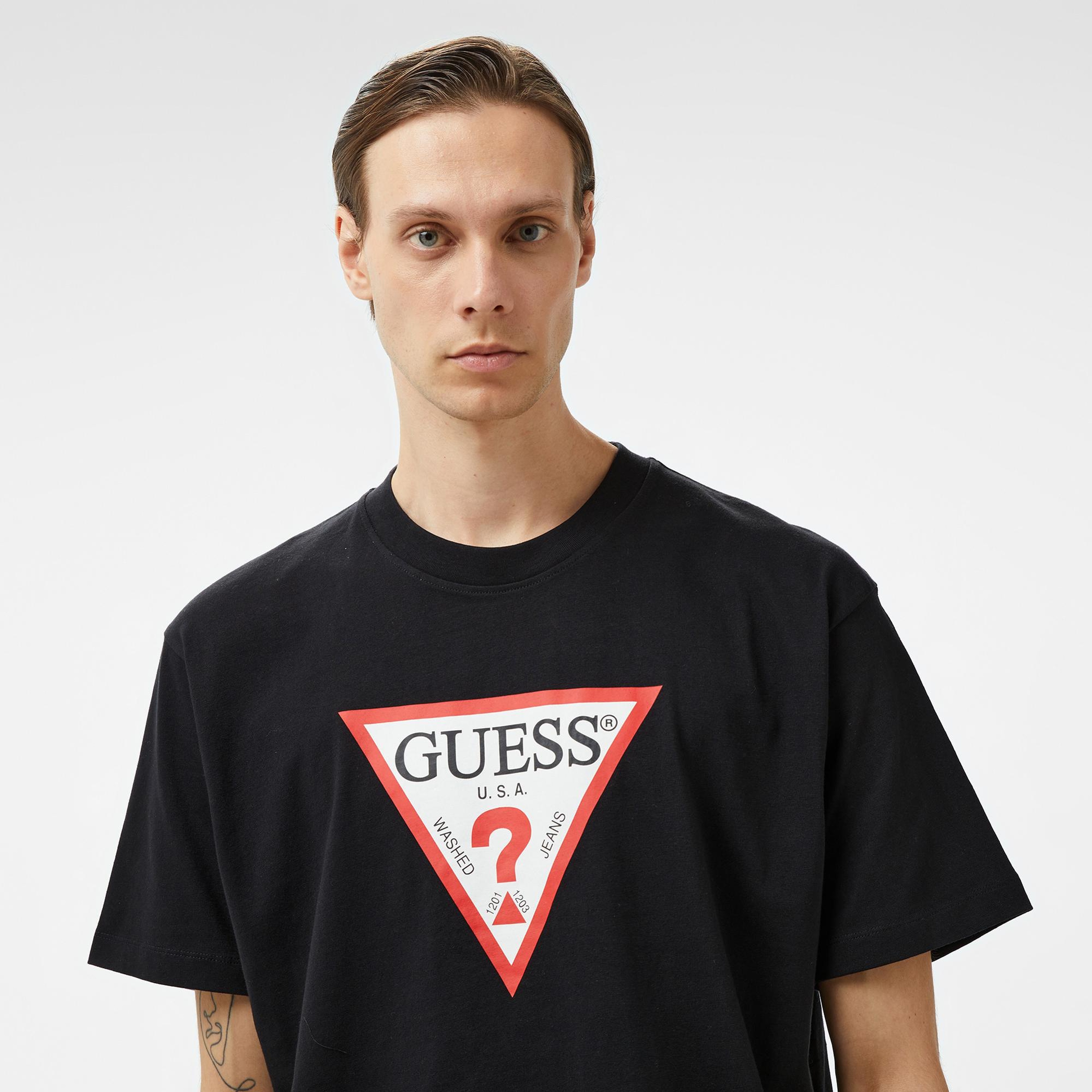 Guess Iconic Organic Heavy Erkek Siyah T-Shirt