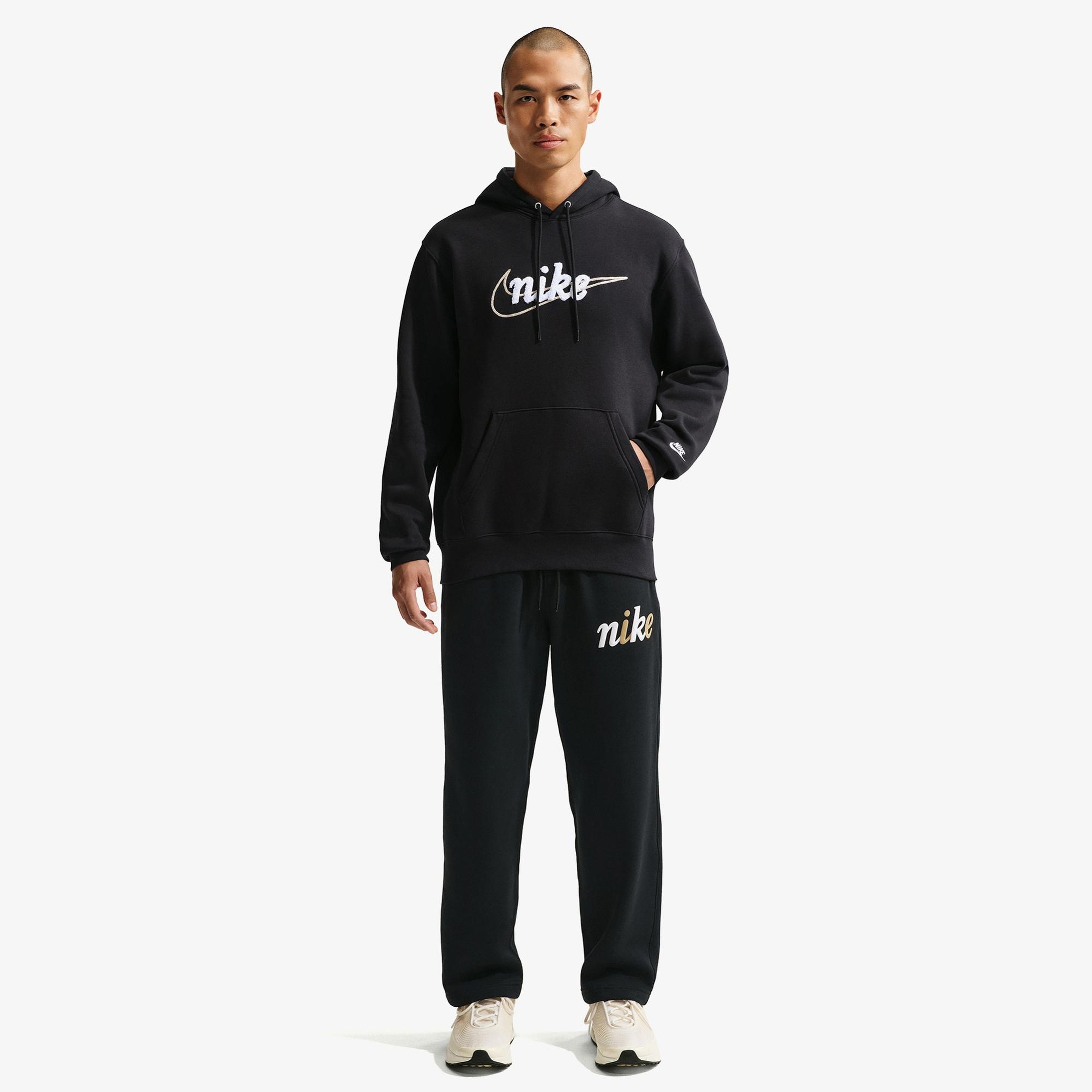 Nike Sportswear Club Erkek Siyah Hoodie