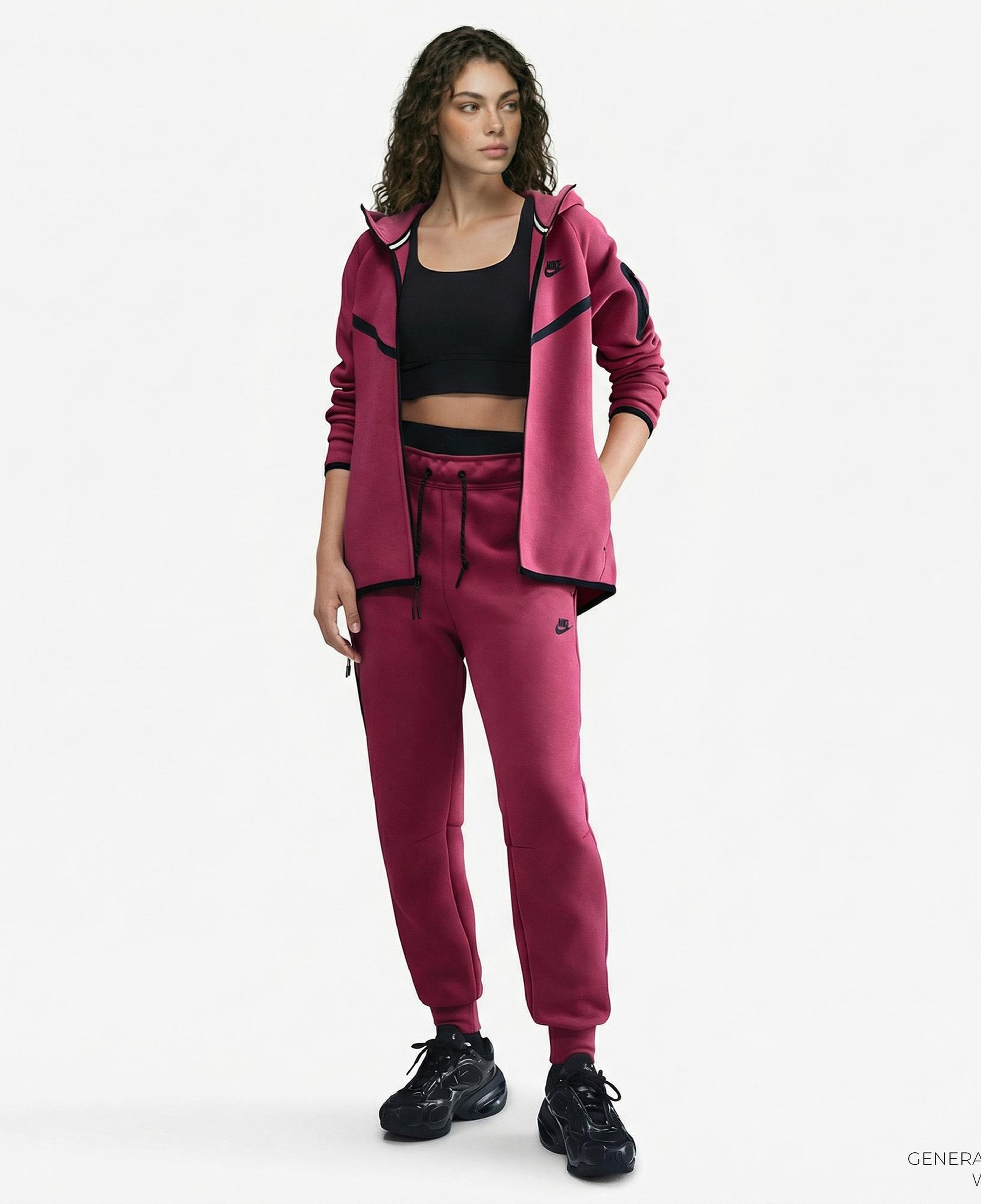 Nike Sportswear Tech Fleece Windrunner Kadın Pembe Eşofman Üstü