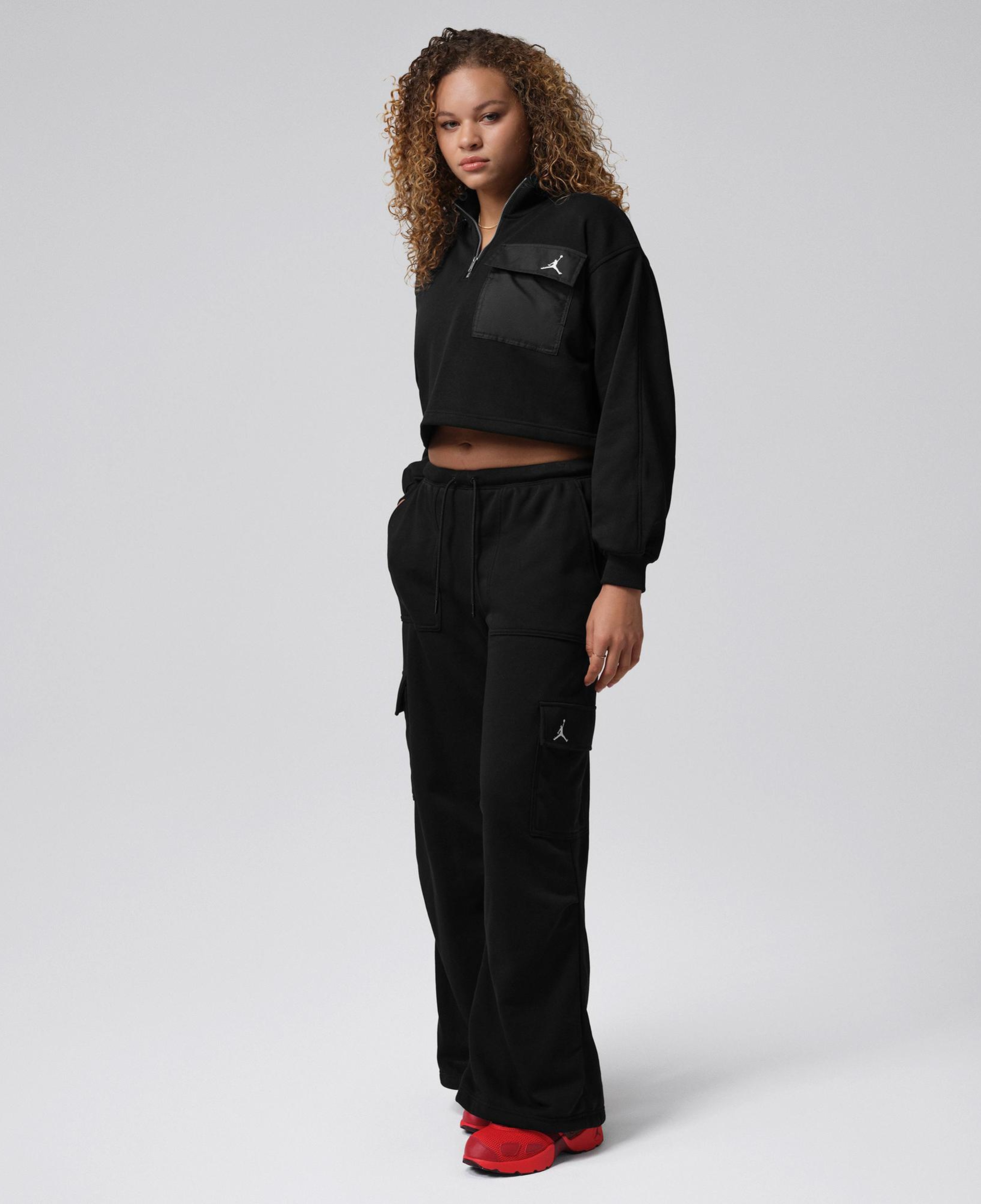 Jordan Brooklyn Fleece Cargo Kadın Siyah Eşofman Altı