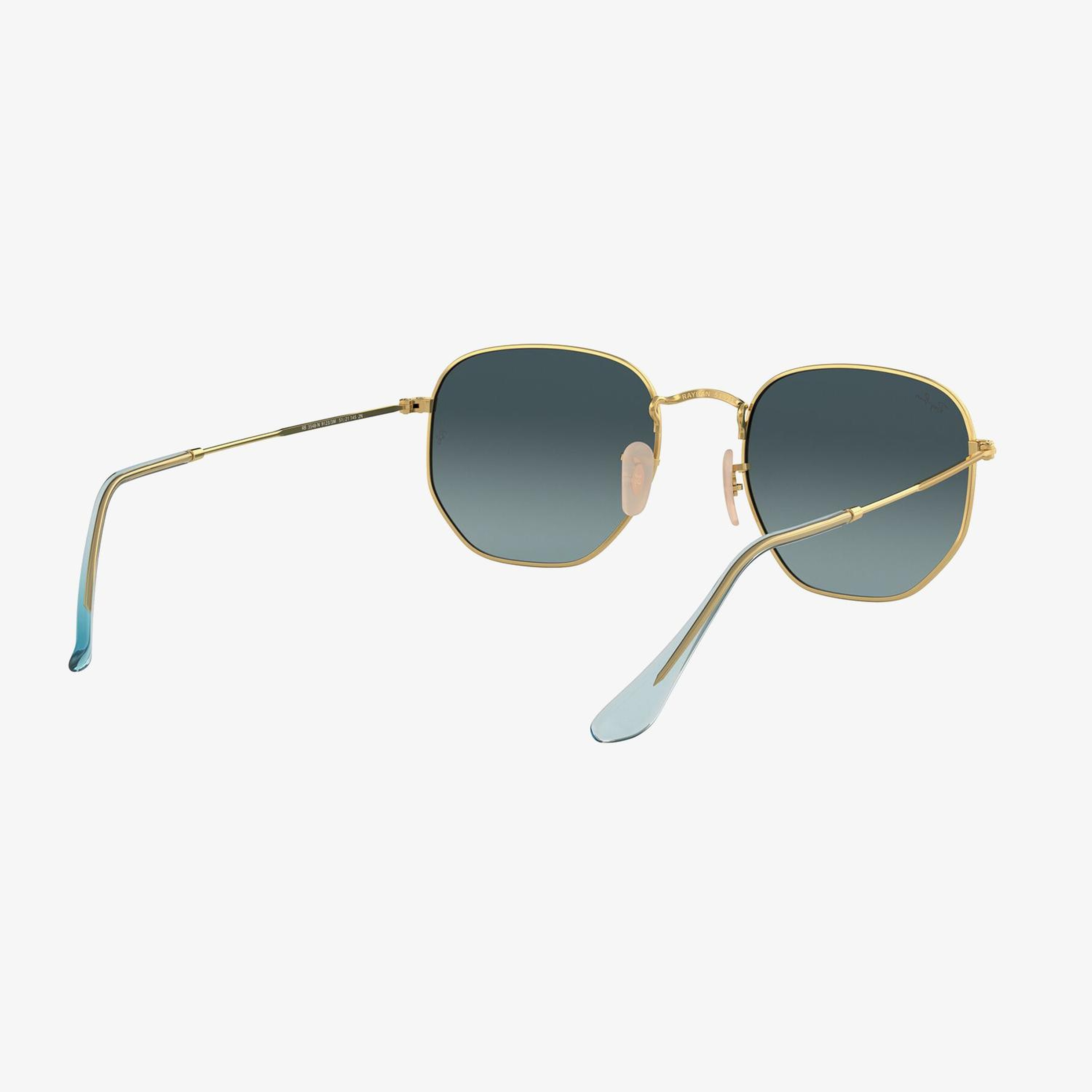 RAY-BAN 0RB3548N Hexagonal Unisex Gold Güneş Gözlüğü