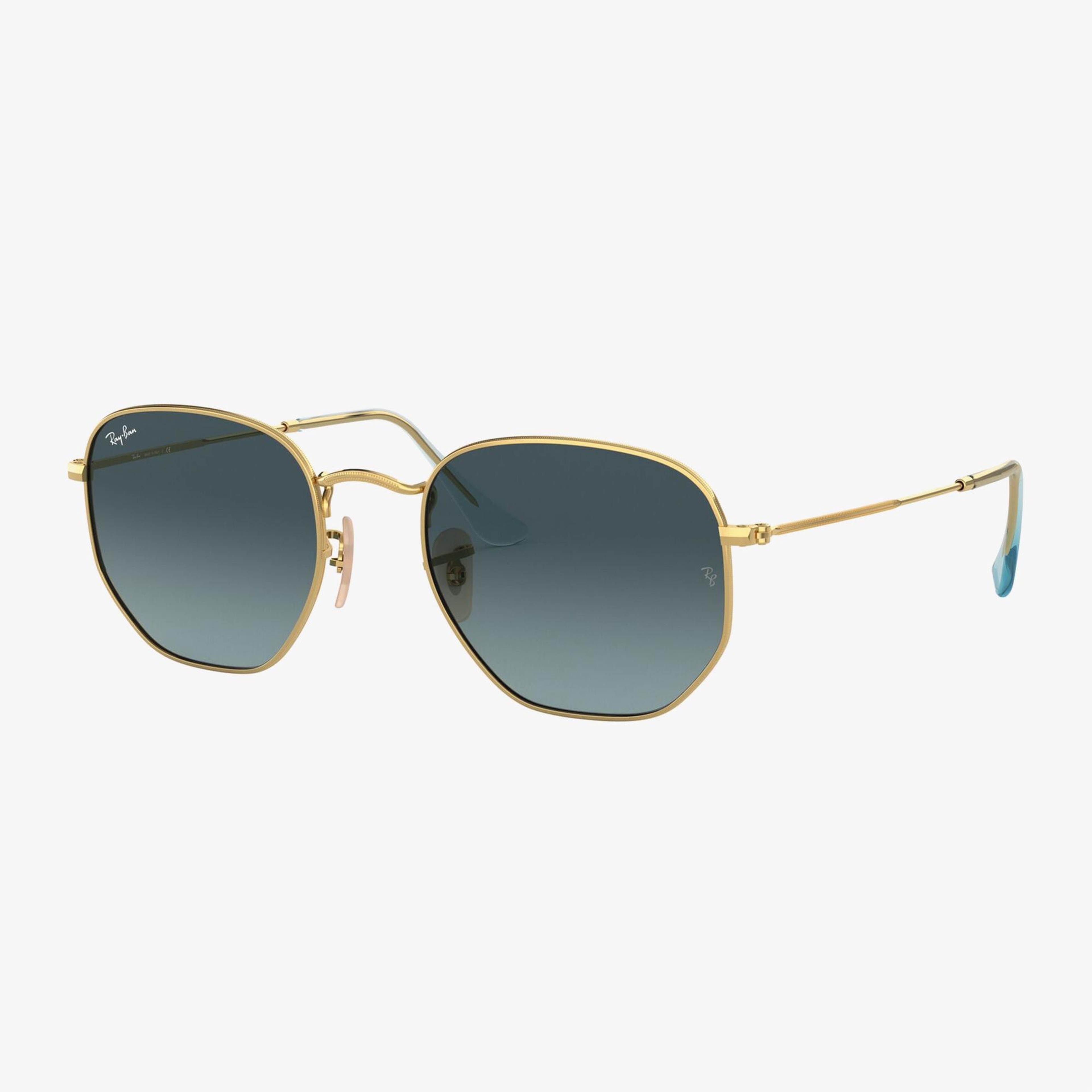RAY-BAN 0RB3548N Hexagonal Unisex Gold Güneş Gözlüğü