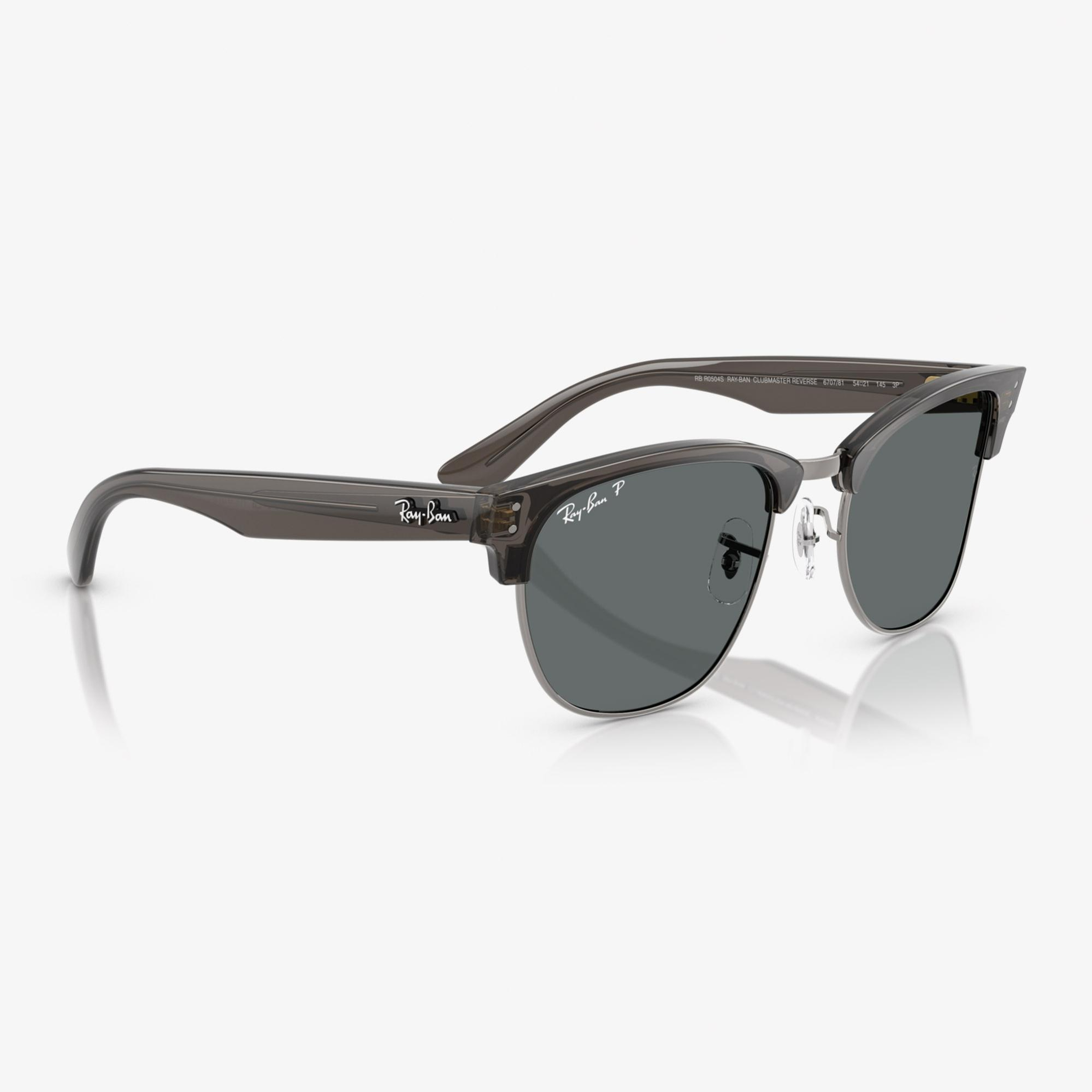 Ray-Ban Clubmaster Reverse RBR0504S Unisex Gri Güneş Gözlüğü
