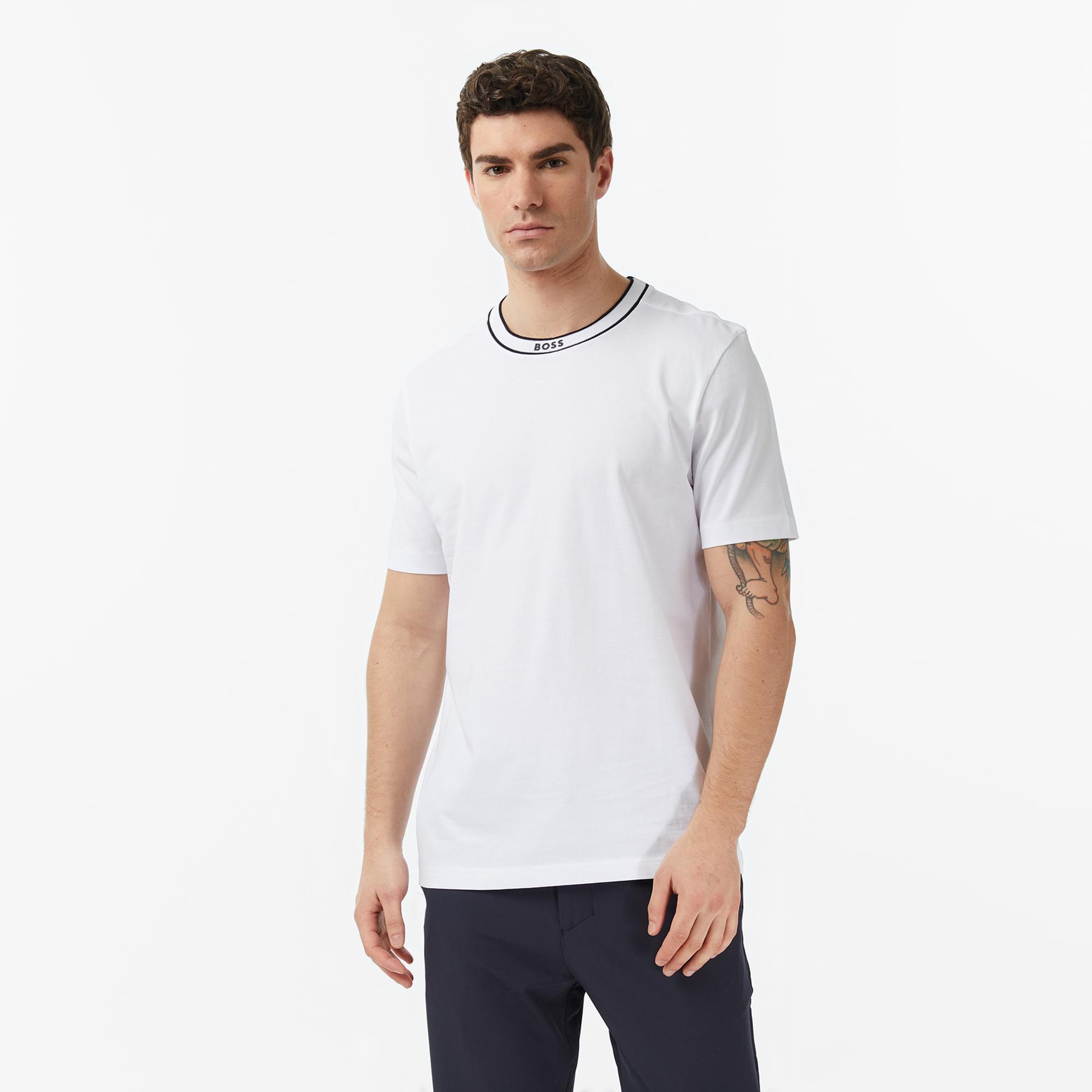 Boss Erkek Beyaz T-Shirt