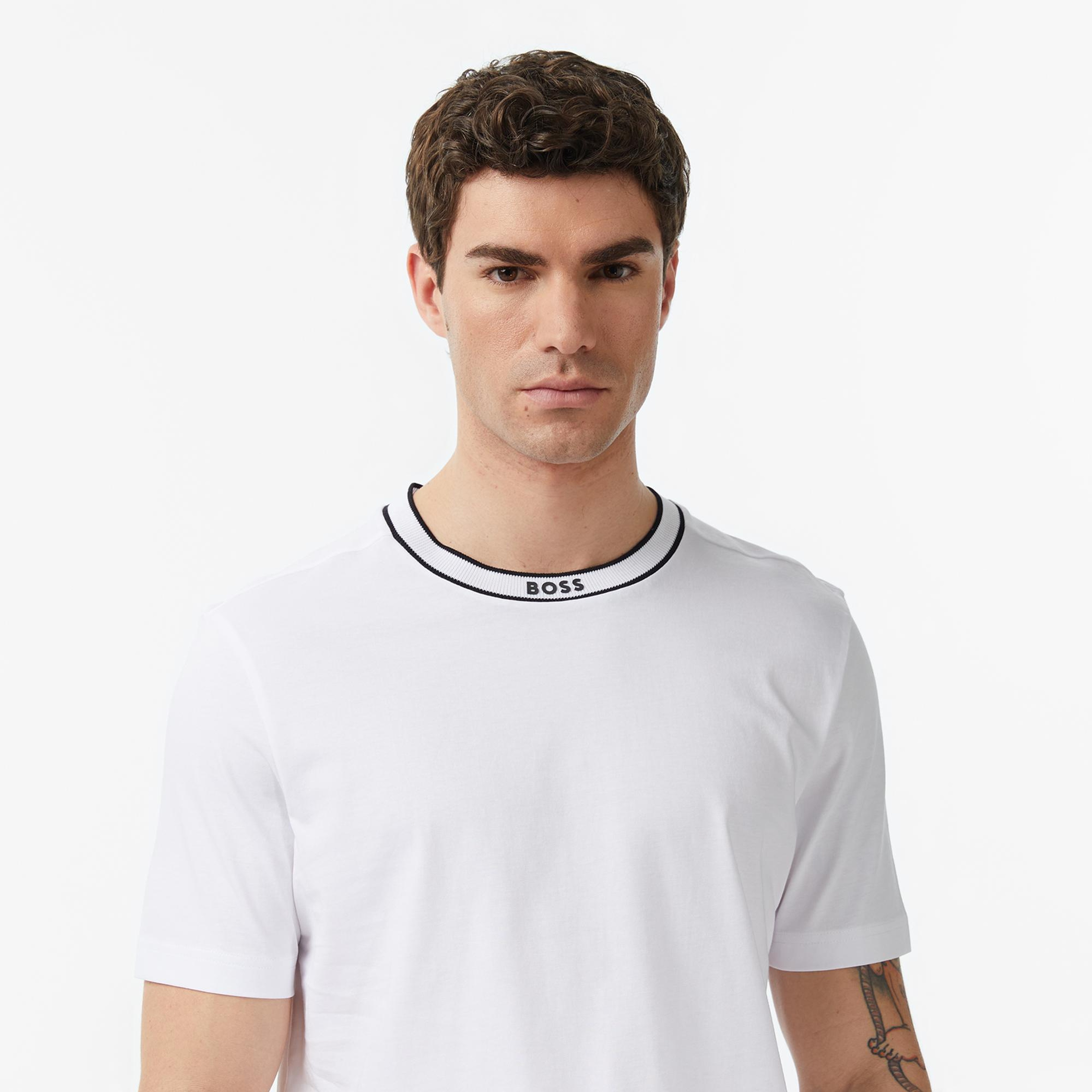 Boss Erkek Beyaz T-Shirt