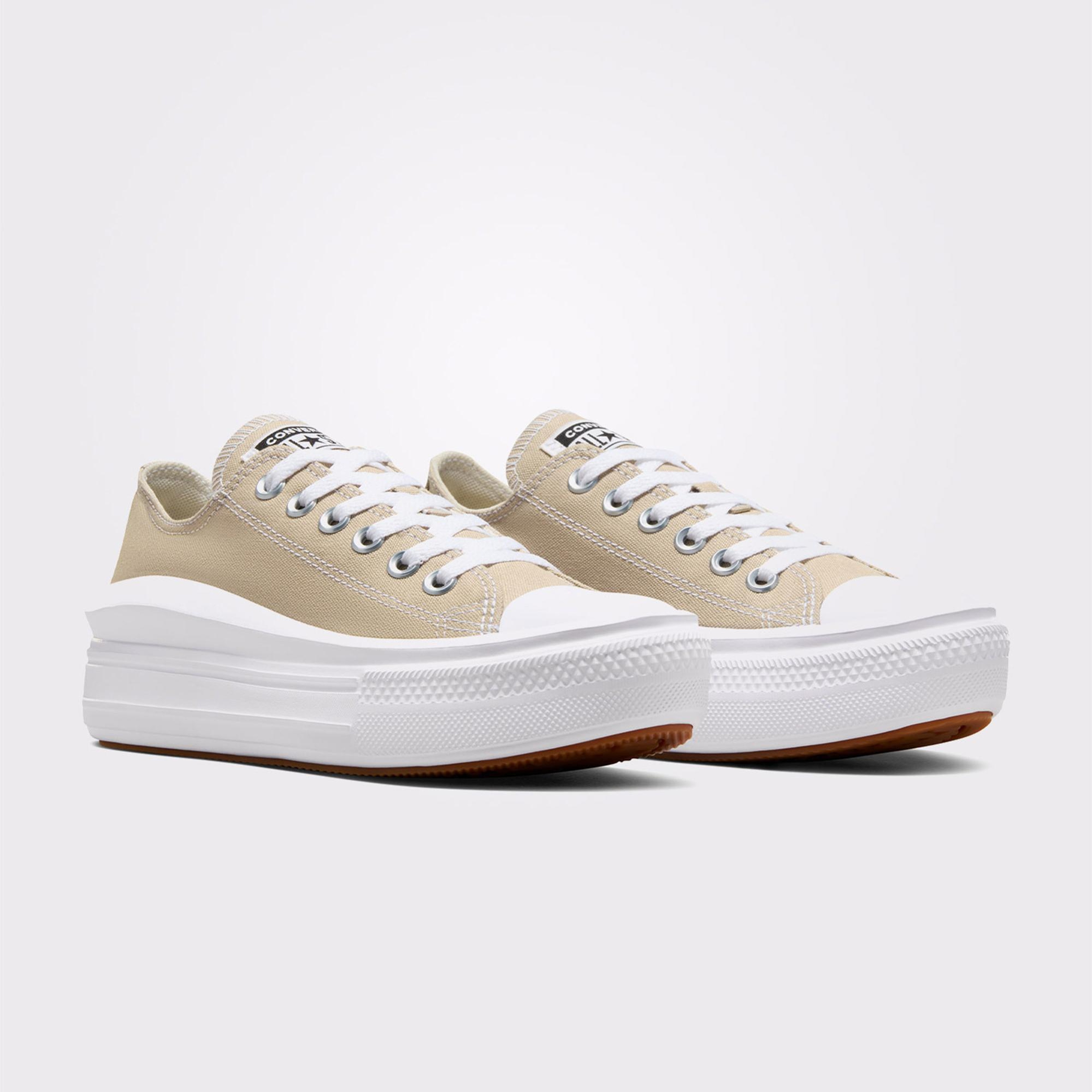 Converse Chuck Taylor All Star Move Kadın Bej Platform Sneaker