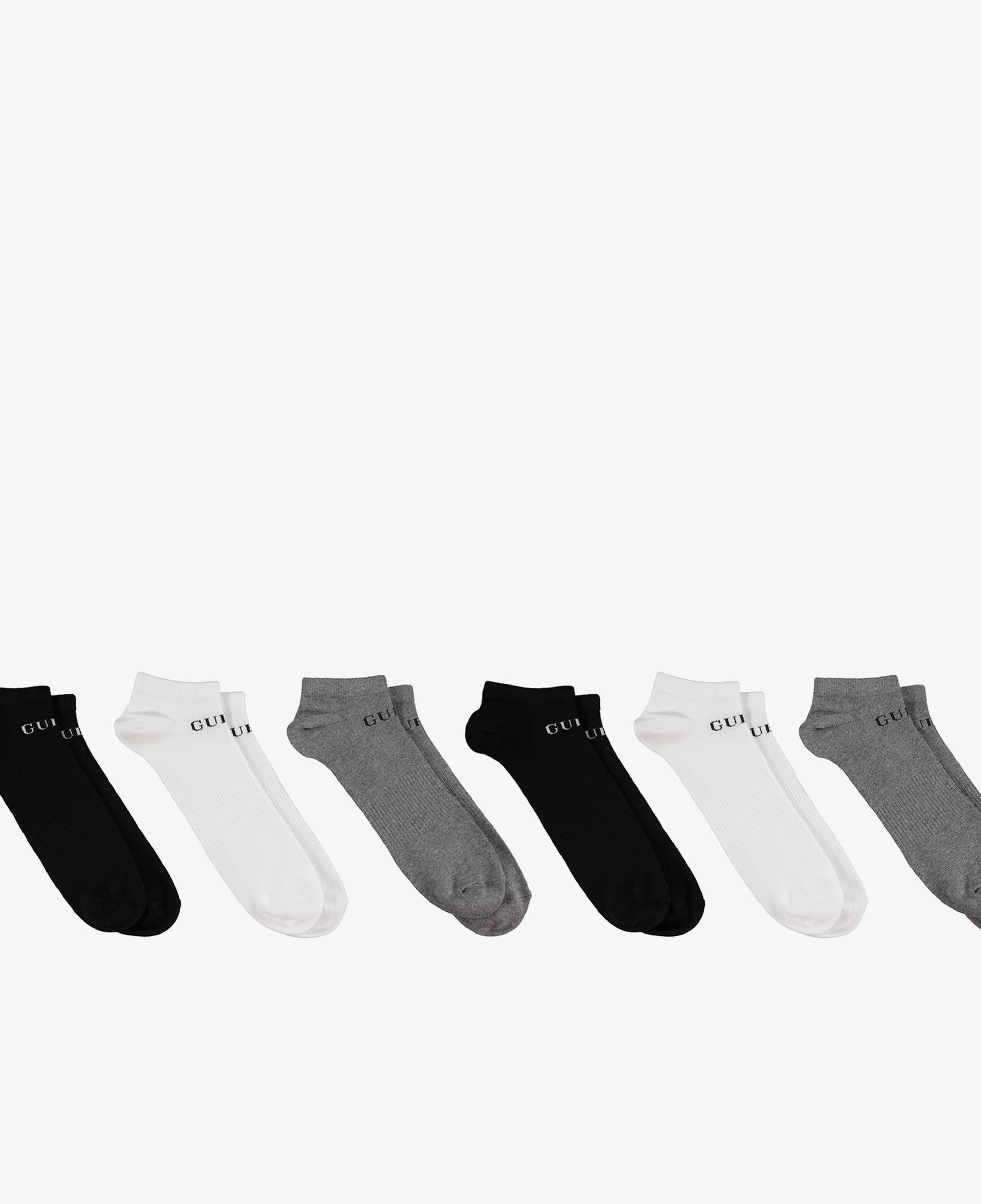 Guess Sneak Erkek Renkli 3'Lü Çorap