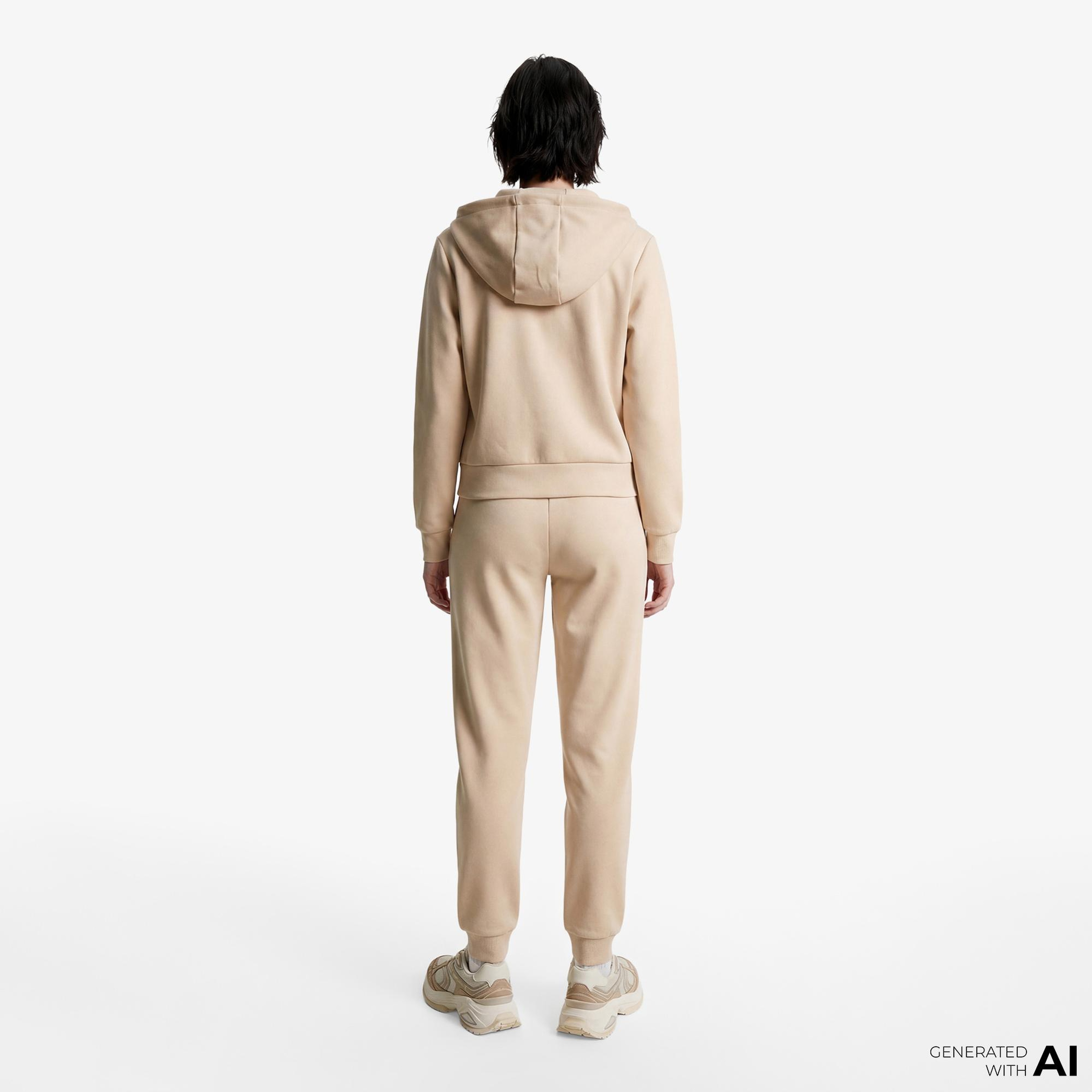 Guess Olympe Aktif Modal Karışımlı Scuba Kadın Kahverengi Tayt