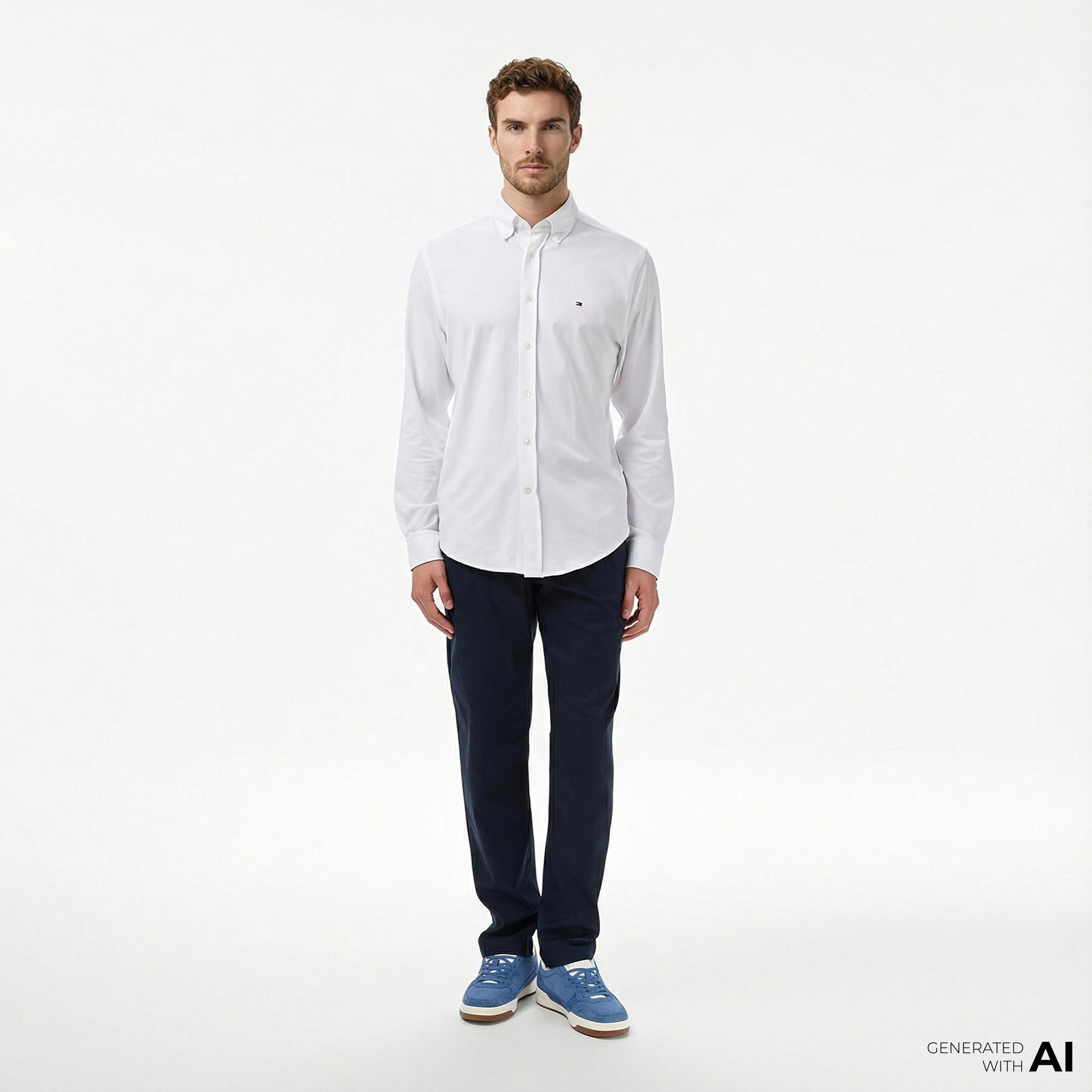 Tommy Hilfiger Harlem Tech Twill Erkek Lacivert Pantolon