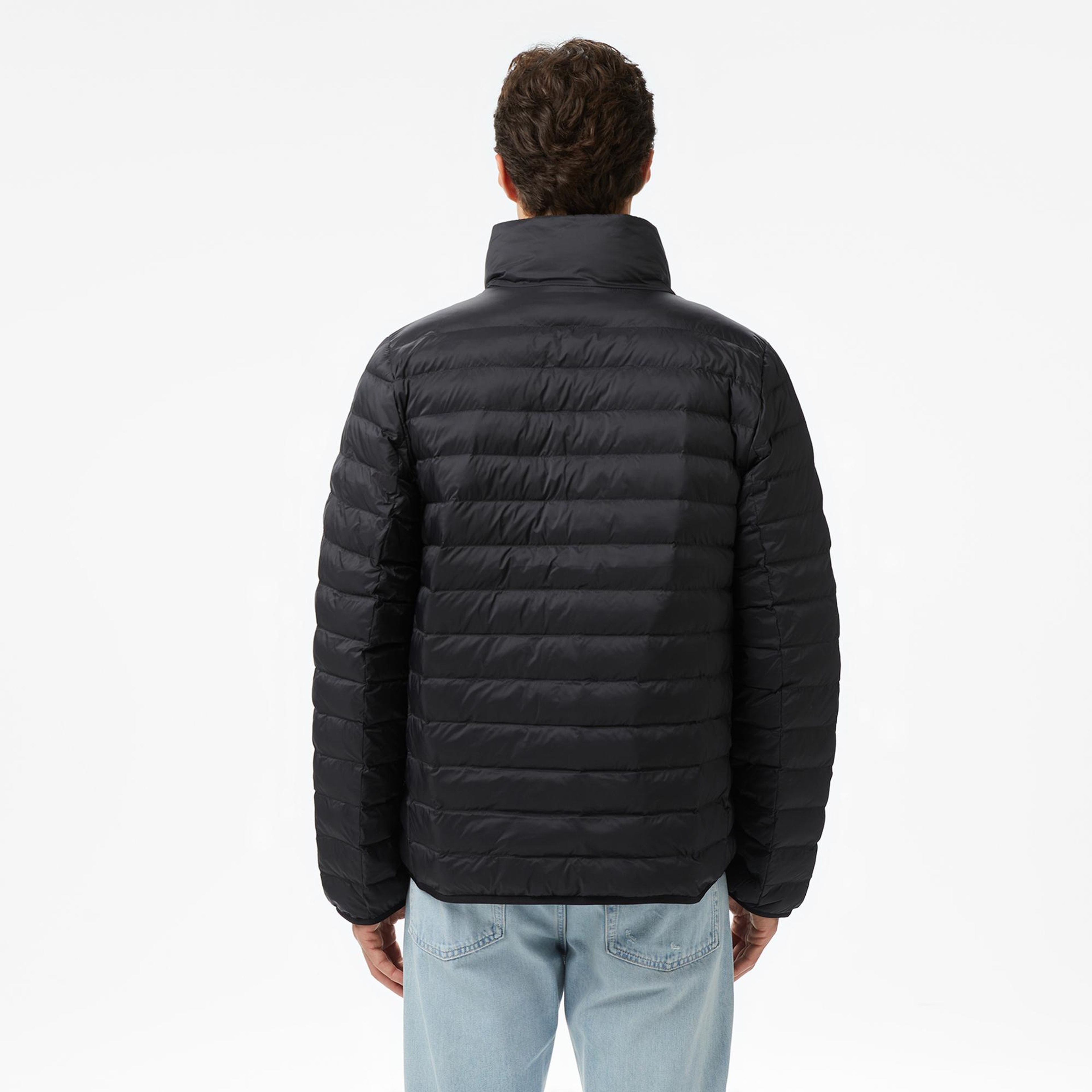 Calvin Klein Nylon Channeled Puffer Erkek Siyah Mont