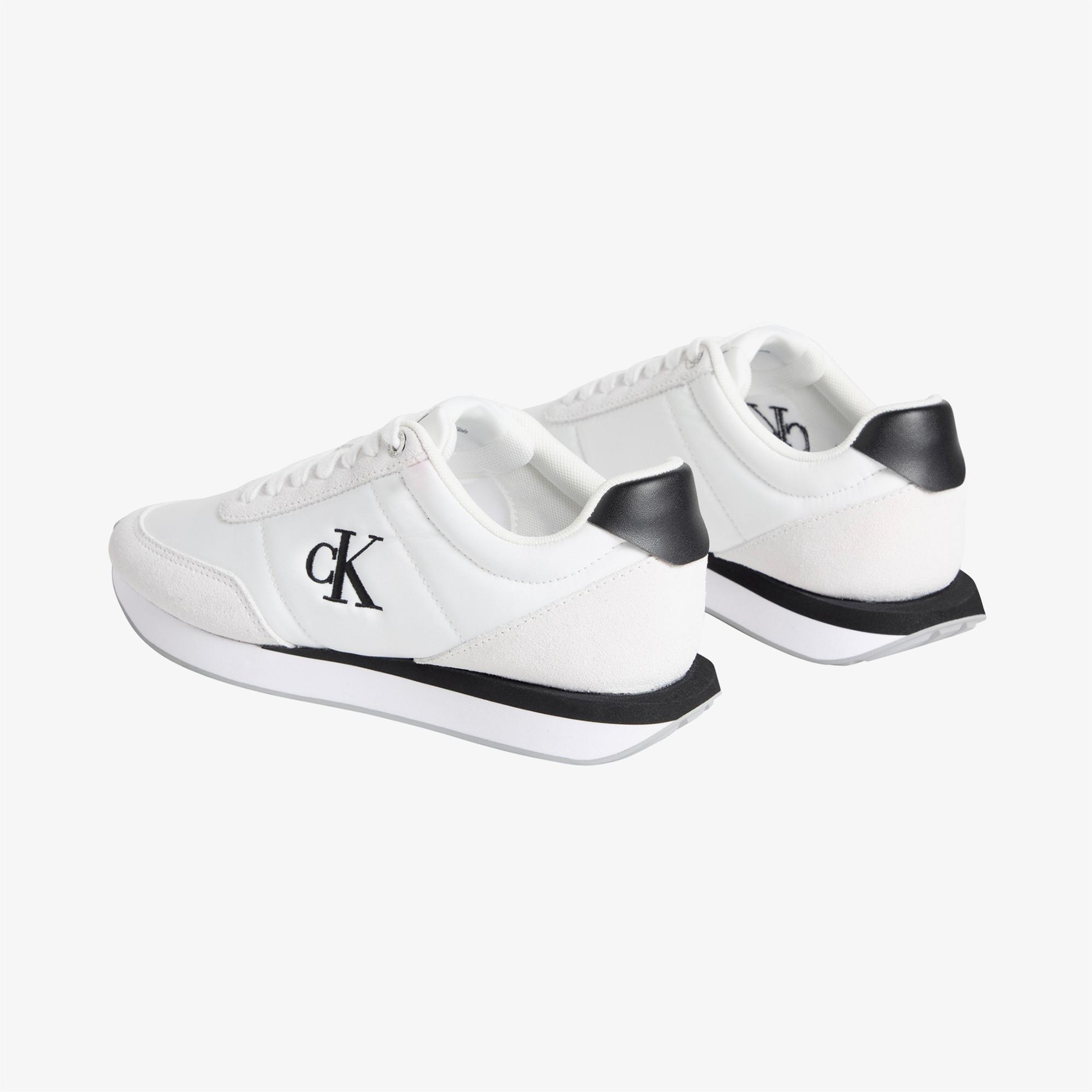 Calvin Klein Retro Runner Lace Up Kadın Beyaz Sneaker