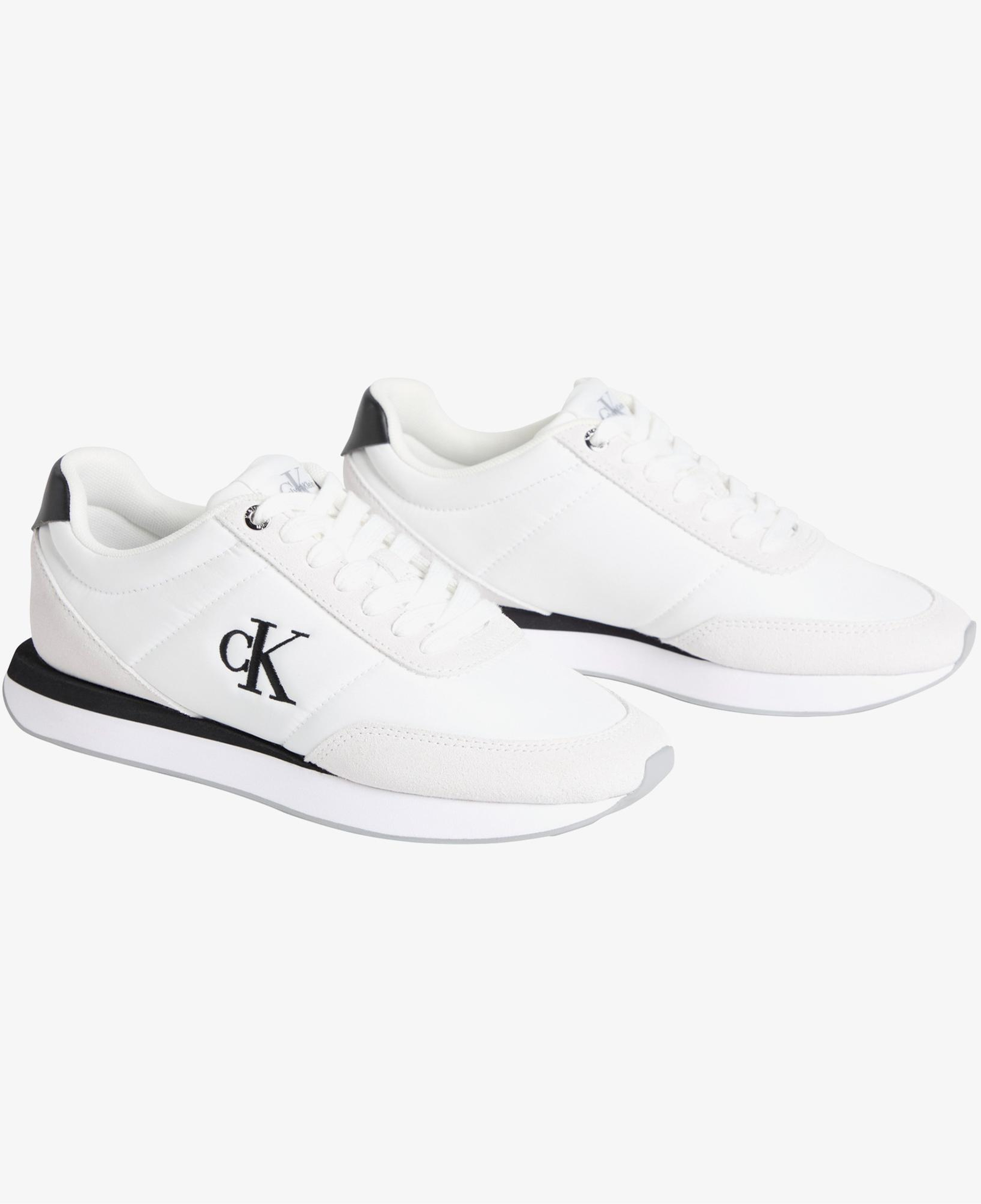 Calvin Klein Retro Runner Lace Up Kadın Beyaz Sneaker