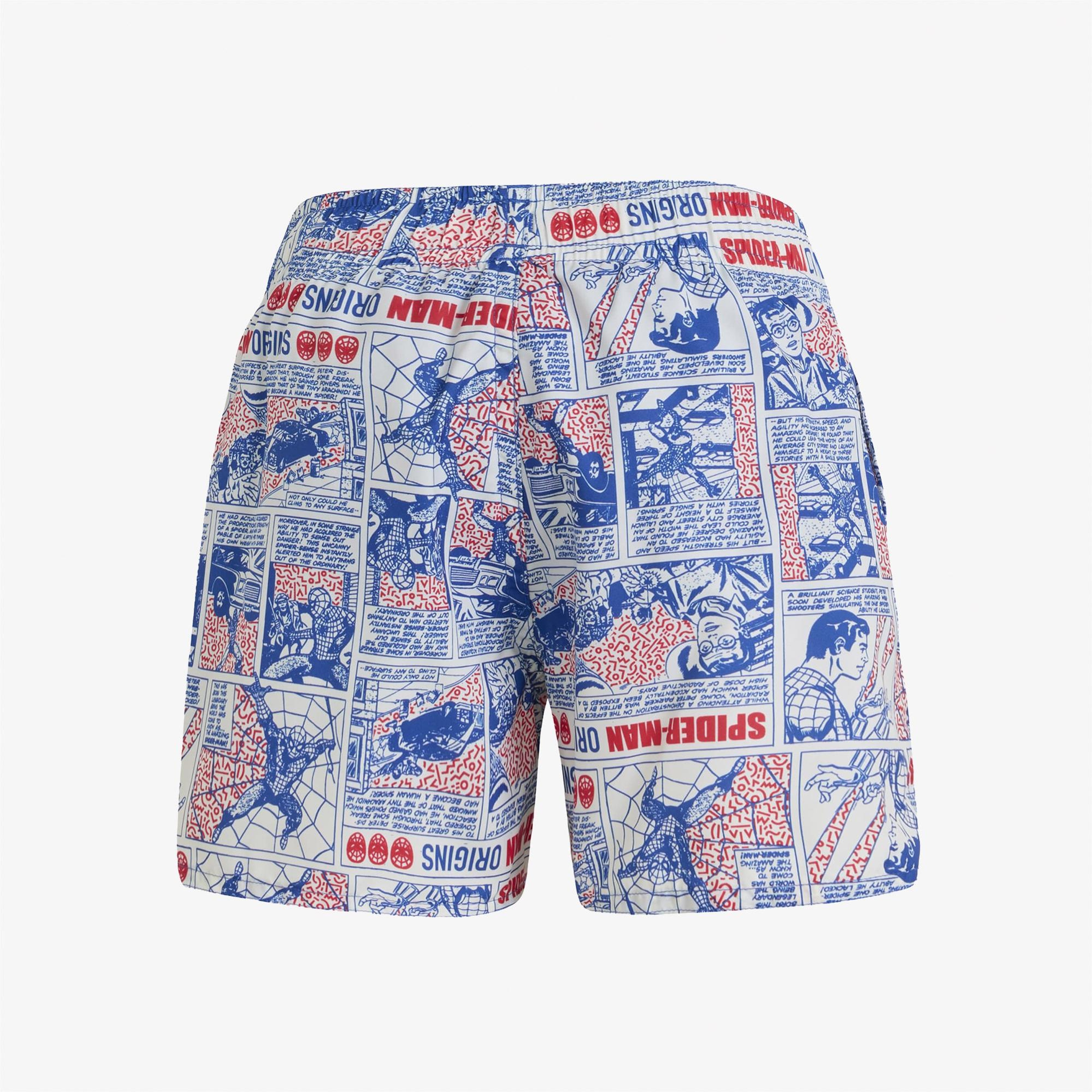 adidas Marvel Spider-Man Çocuk Mavi Deniz Şortu