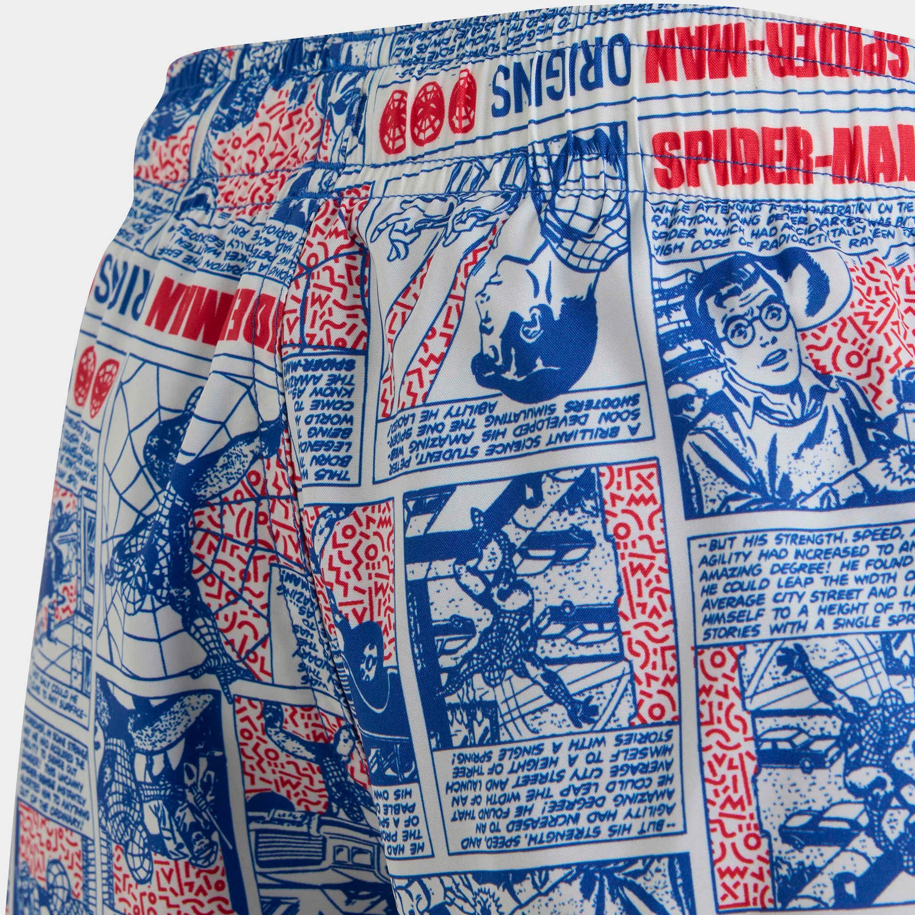 adidas Marvel Spider-Man Çocuk Mavi Deniz Şortu