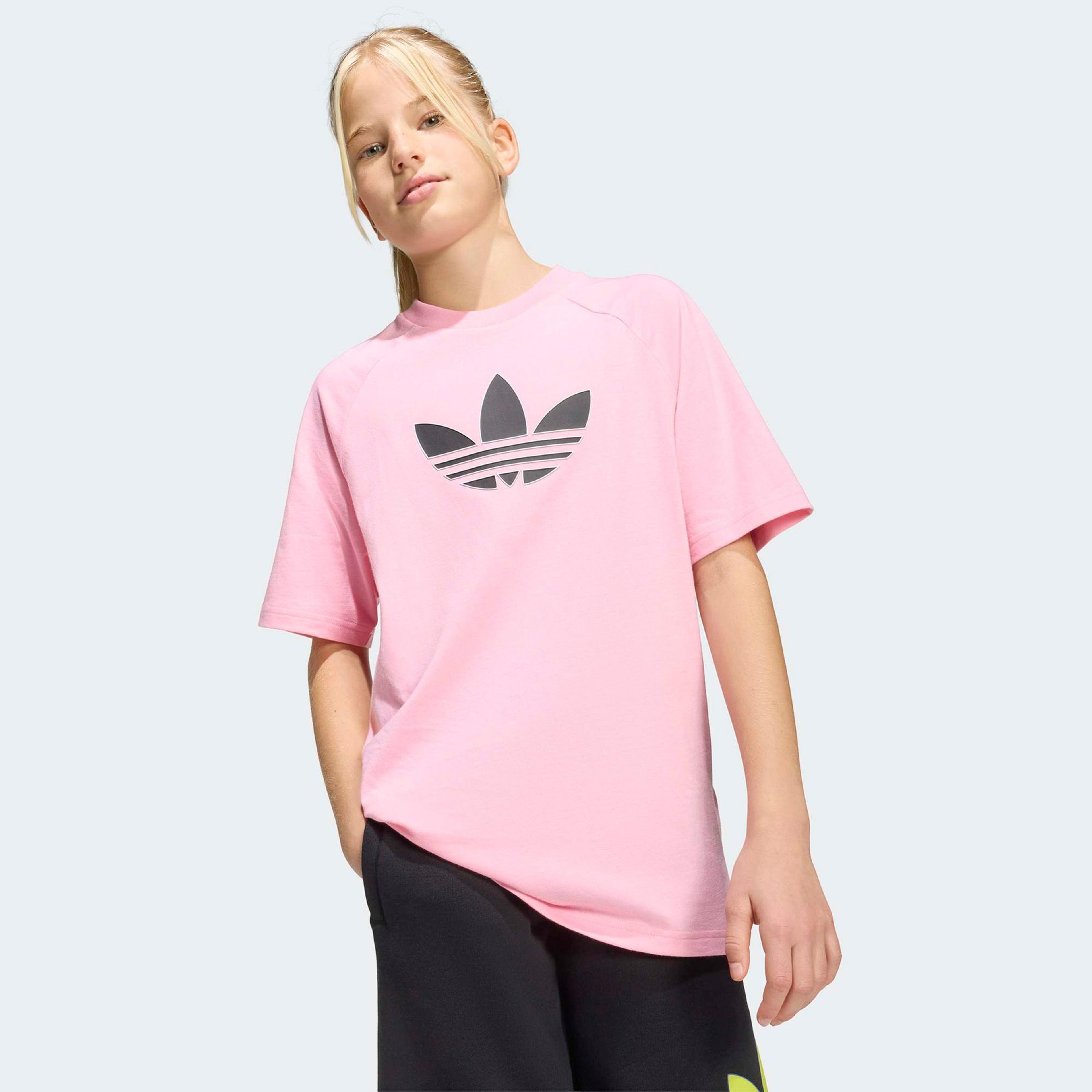 adidas Graphic Trefoil Çocuk Pembe T-Shirt