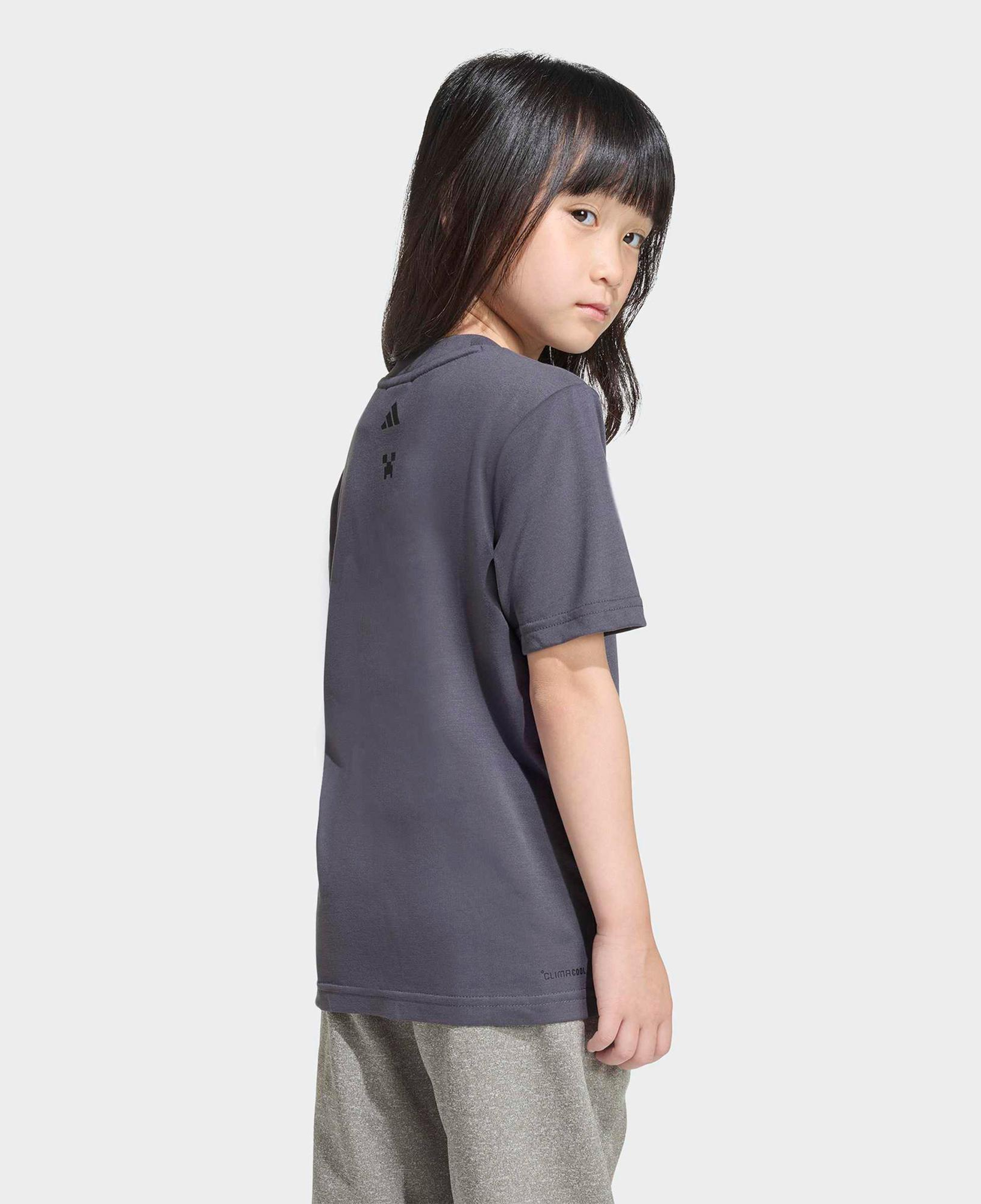 adidas Minecraft Training Çocuk Gri T-Shirt